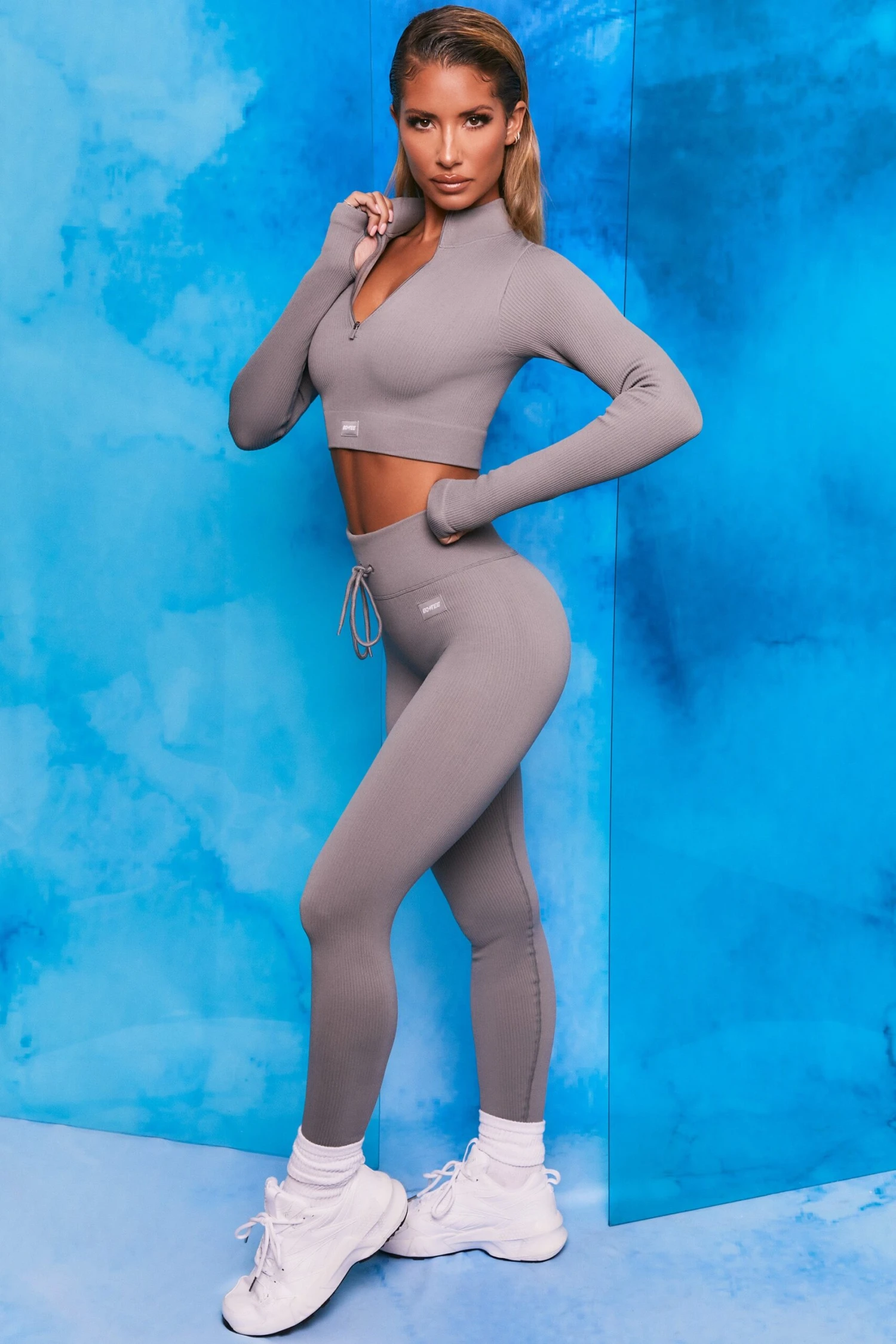 Endure - Crop Top In Dark Grey - Image 2