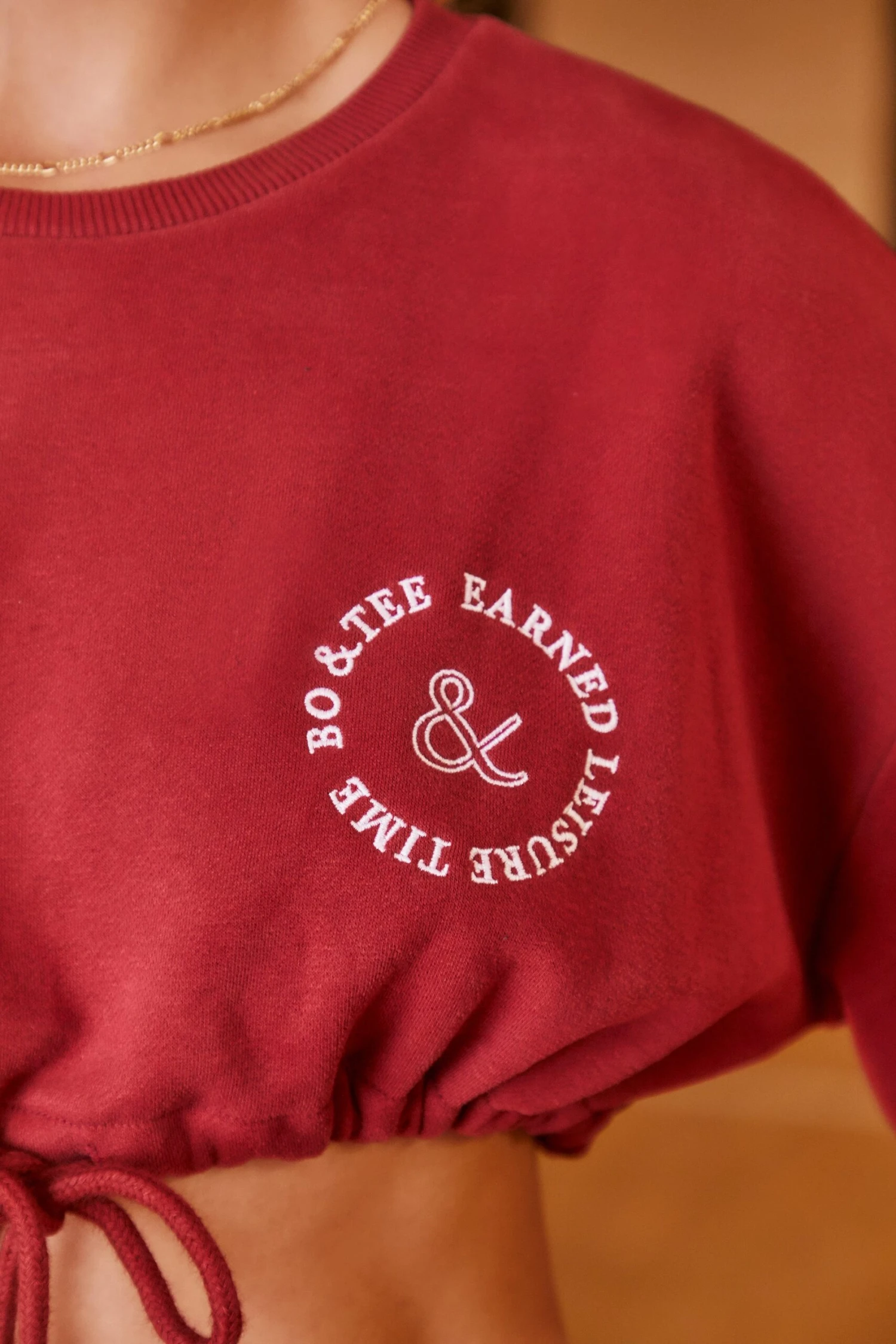Keep Moving - Sweatshirt In Burgundy - Image 4