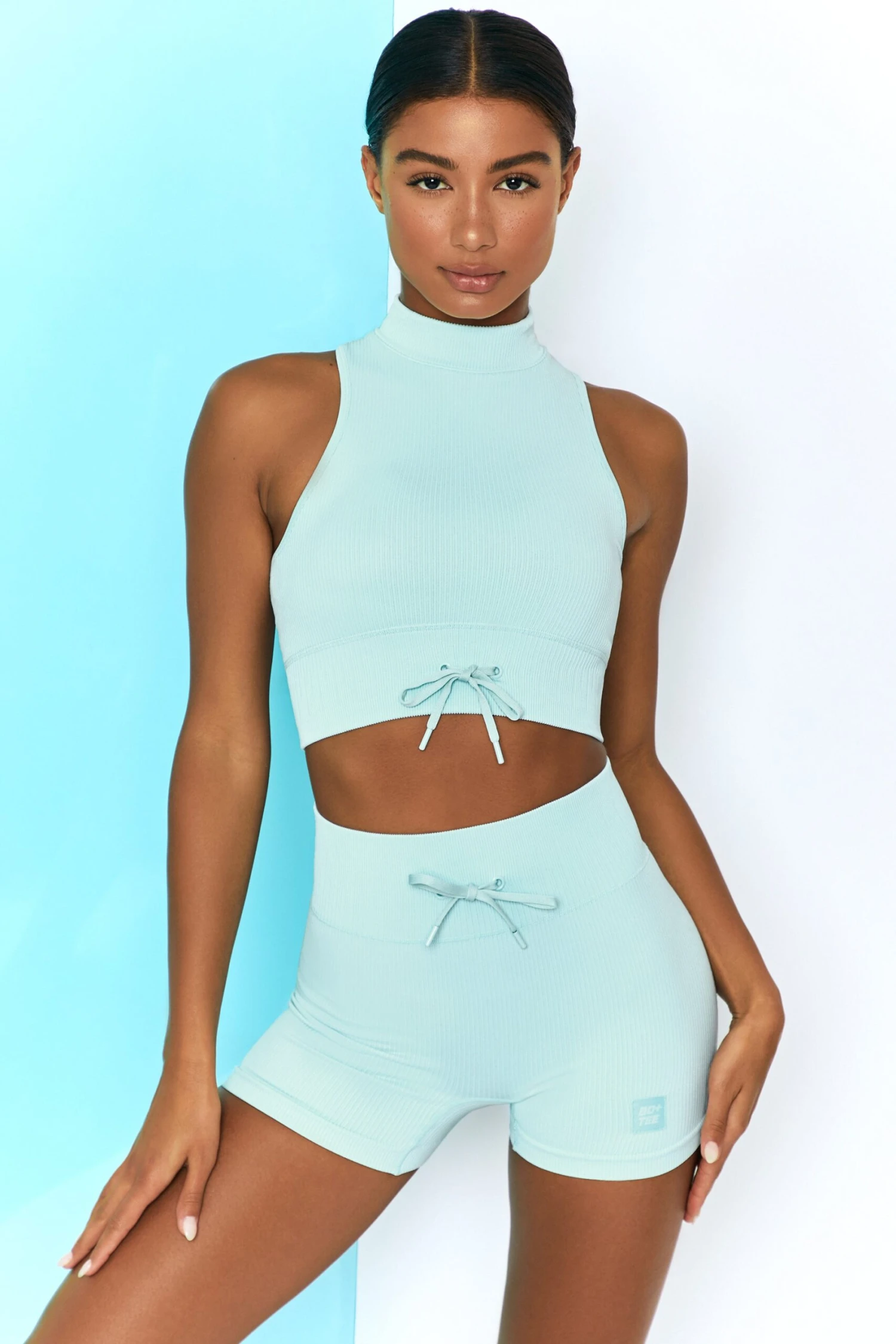 Miles Ahead - Crop Top In Light Blue - Image 2