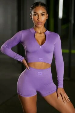 Reach For It - Crop Top In Purple