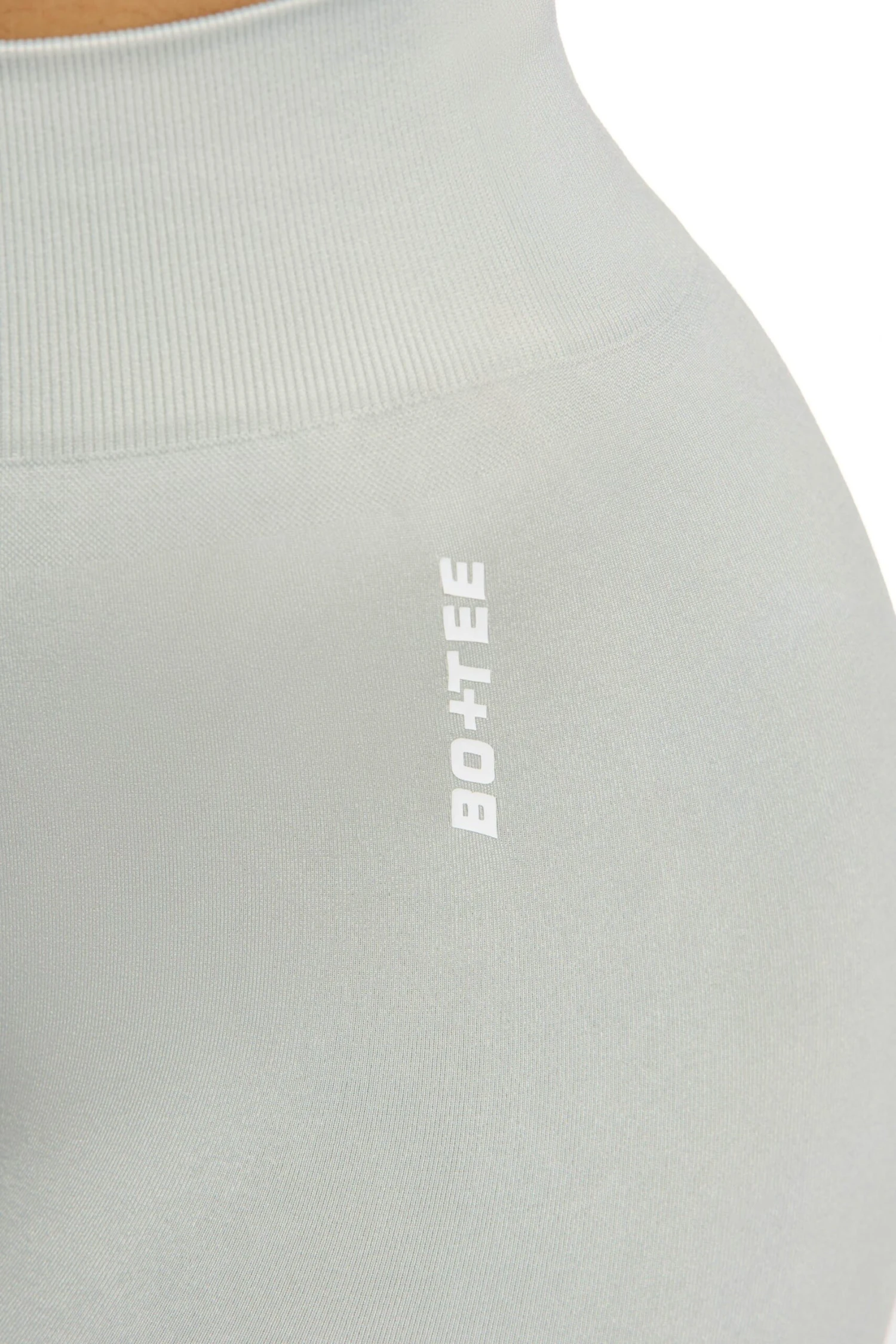 Invigorate - Seamless High Waist Mini Shorts In Grey - Image 4