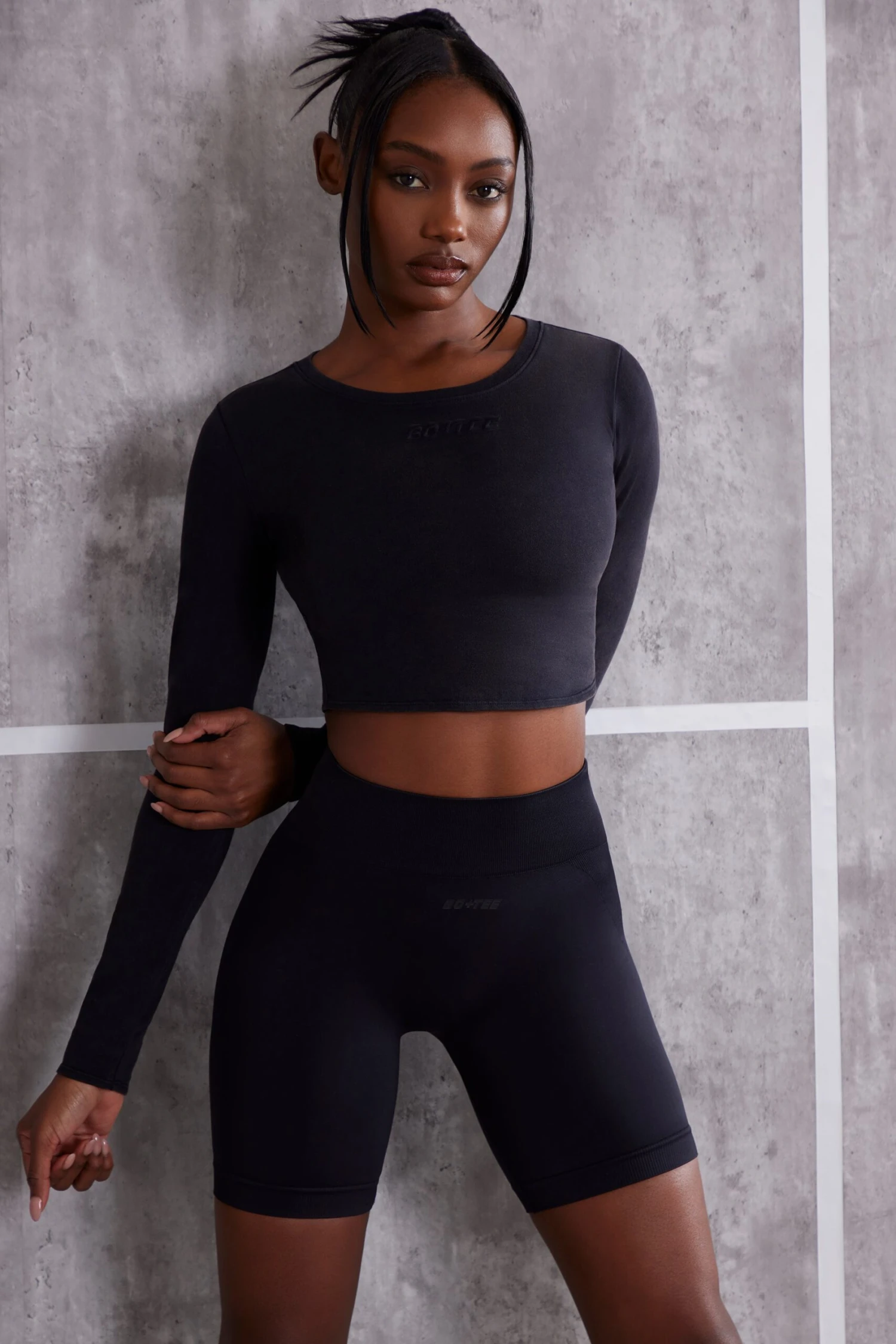 Refocus - Long Sleeve T-Shirt In Jet Black - Image 4