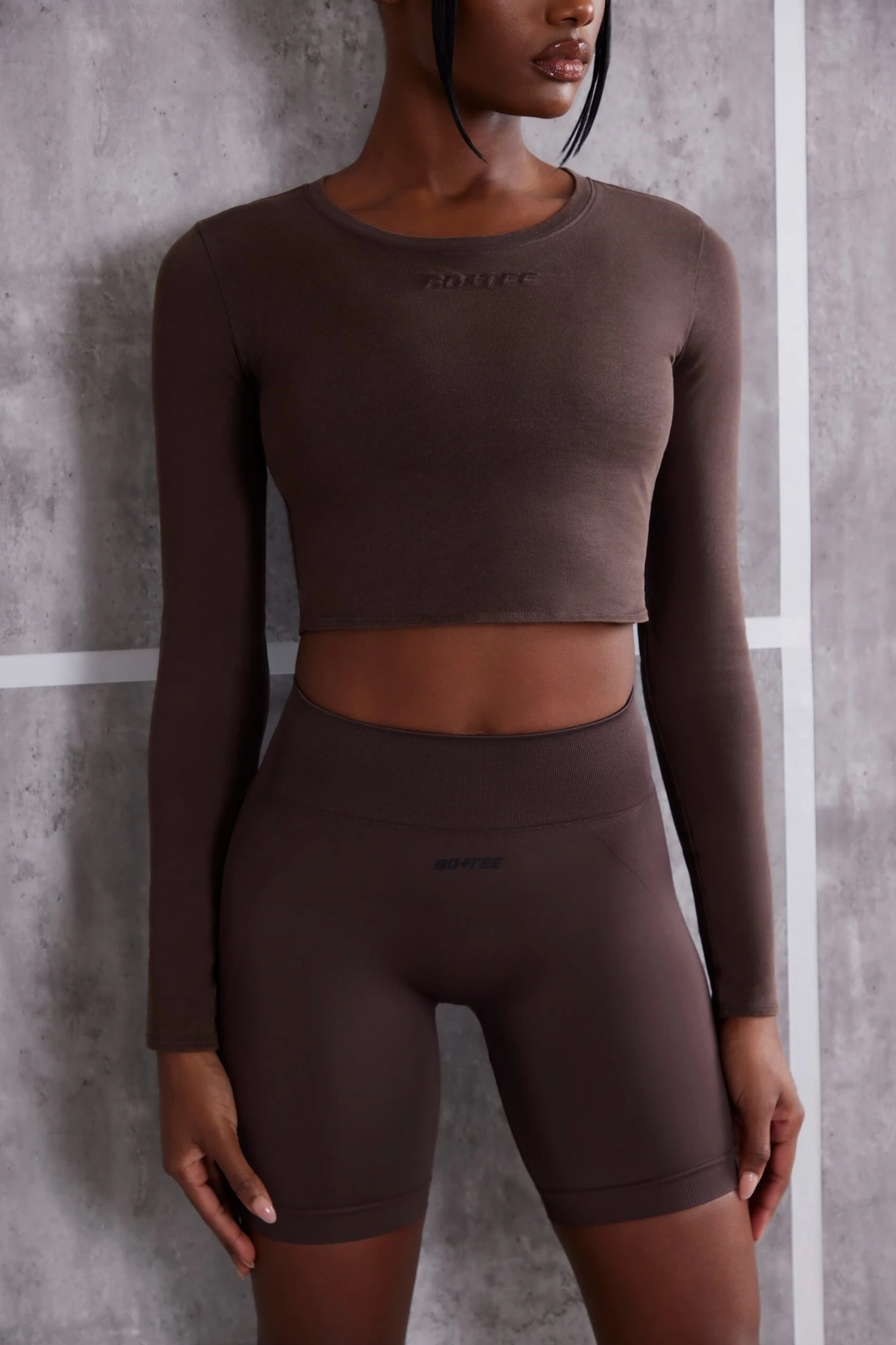 Refocus - Long Sleeve T-Shirt In Brown - Image 4