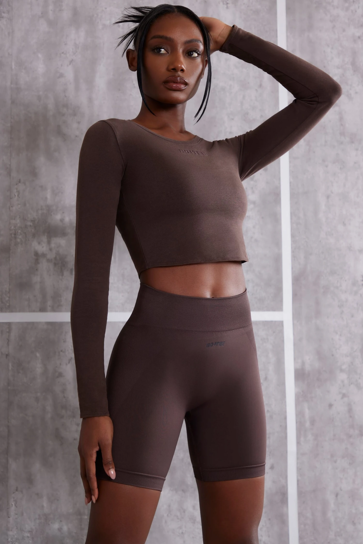 Refocus - Long Sleeve T-Shirt In Brown