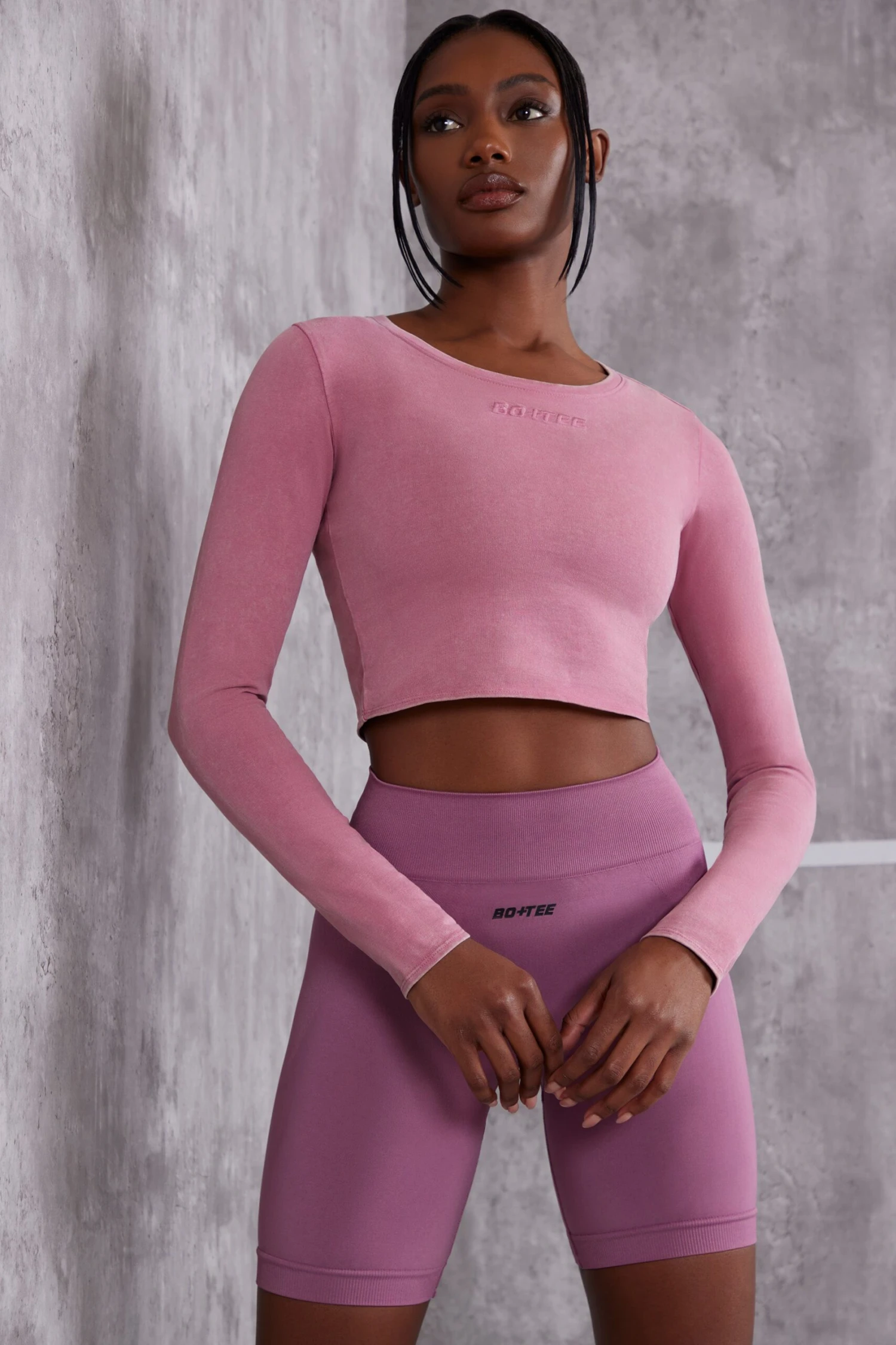 Refocus - Long Sleeve T-Shirt In Rose - Image 6