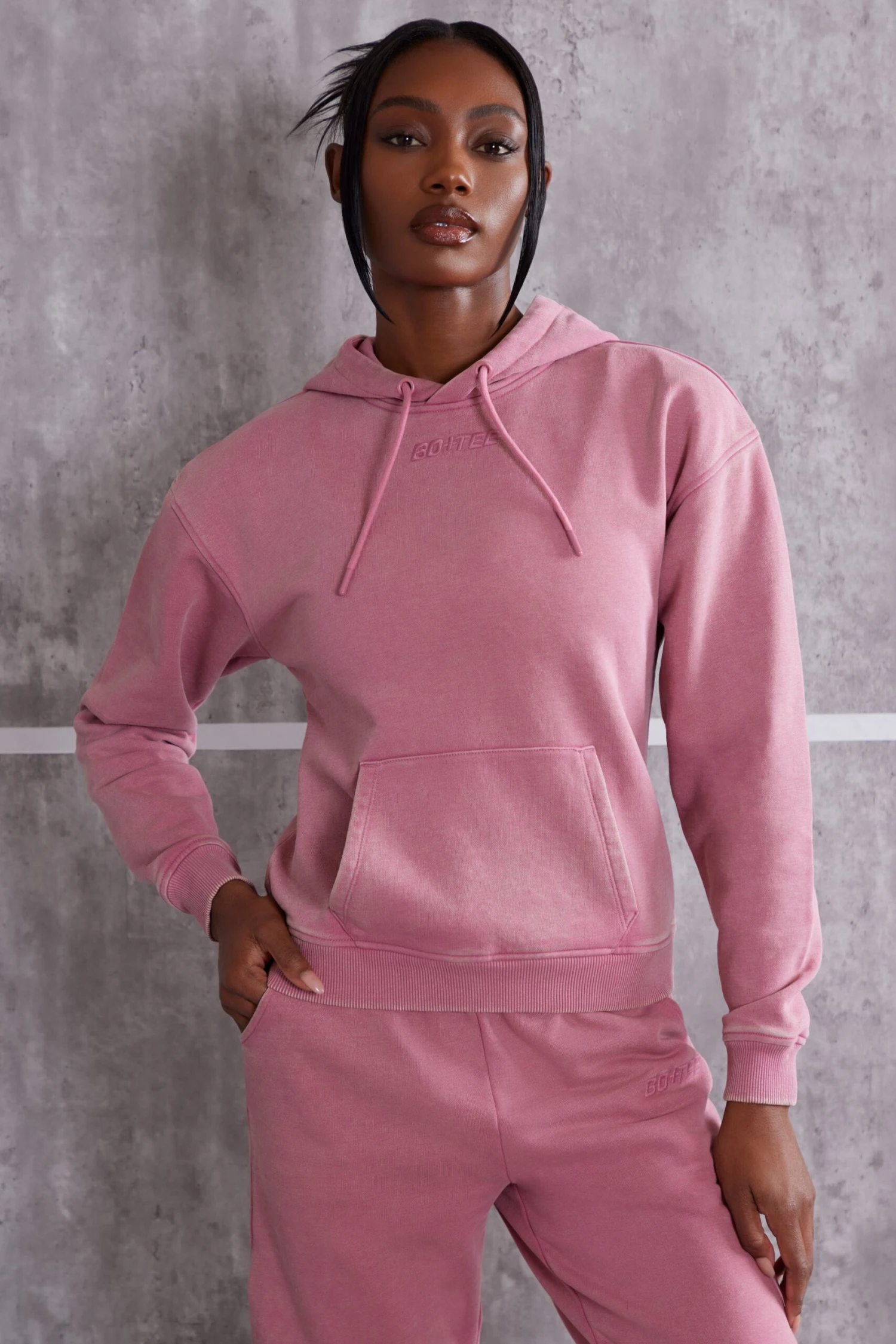 High Vibe - Hooded Sweatshirt In Rose - Image 6