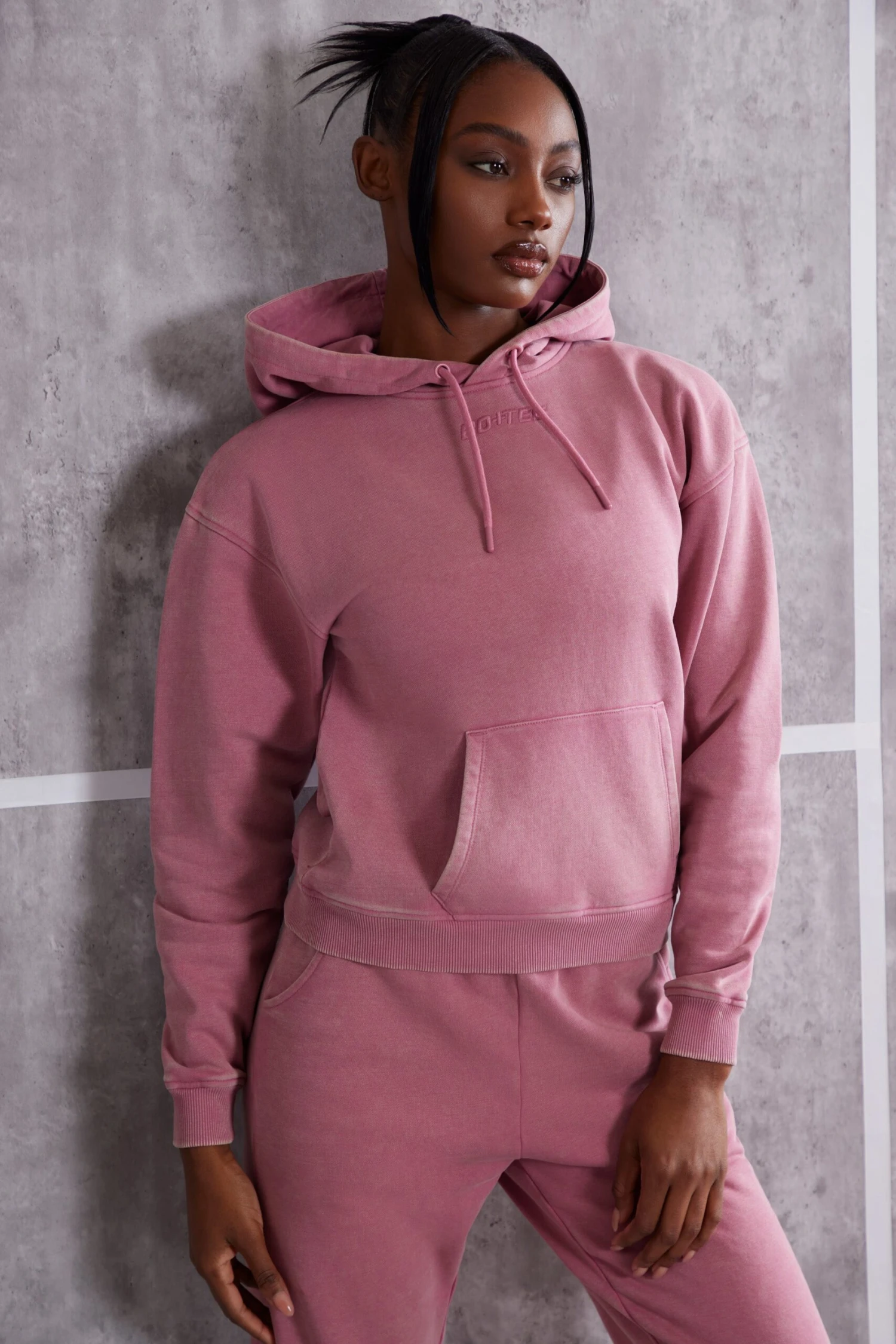High Vibe - Hooded Sweatshirt In Rose