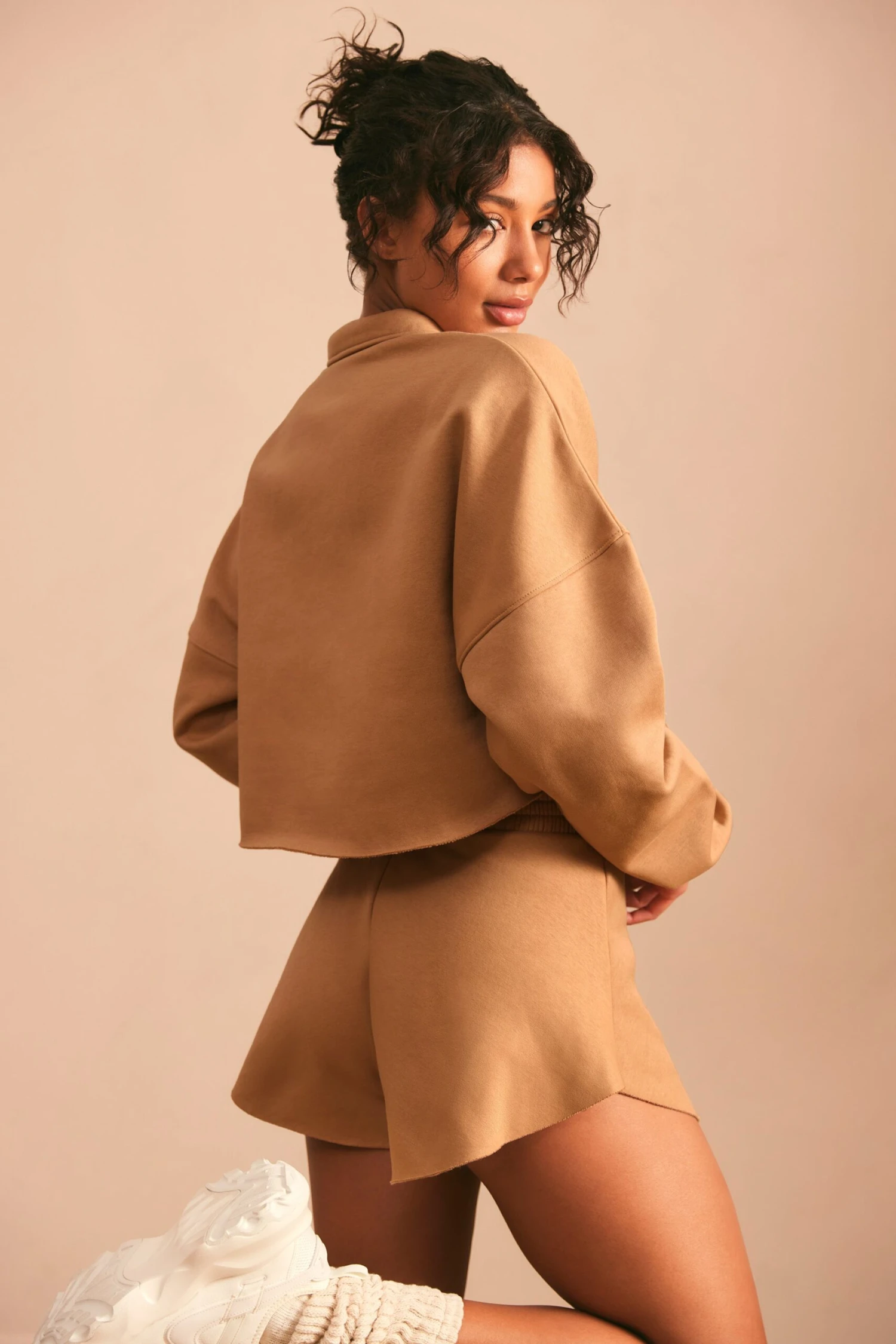 Relax - Sweat Shorts In Chestnut Brown - Image 7