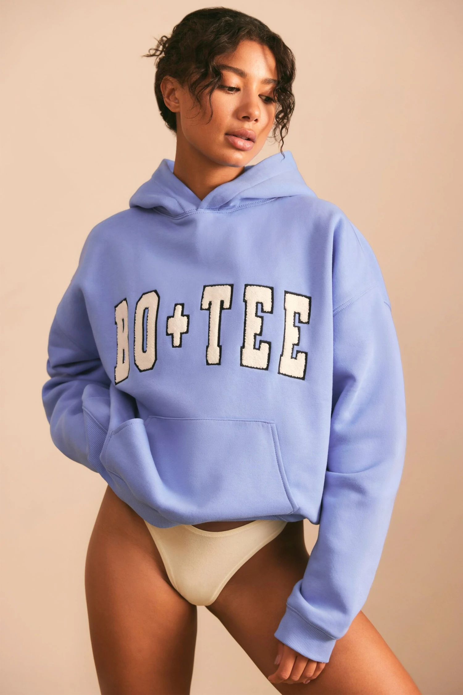Off Duty - Oversized Hoodie In Cerulean Blue - Image 2