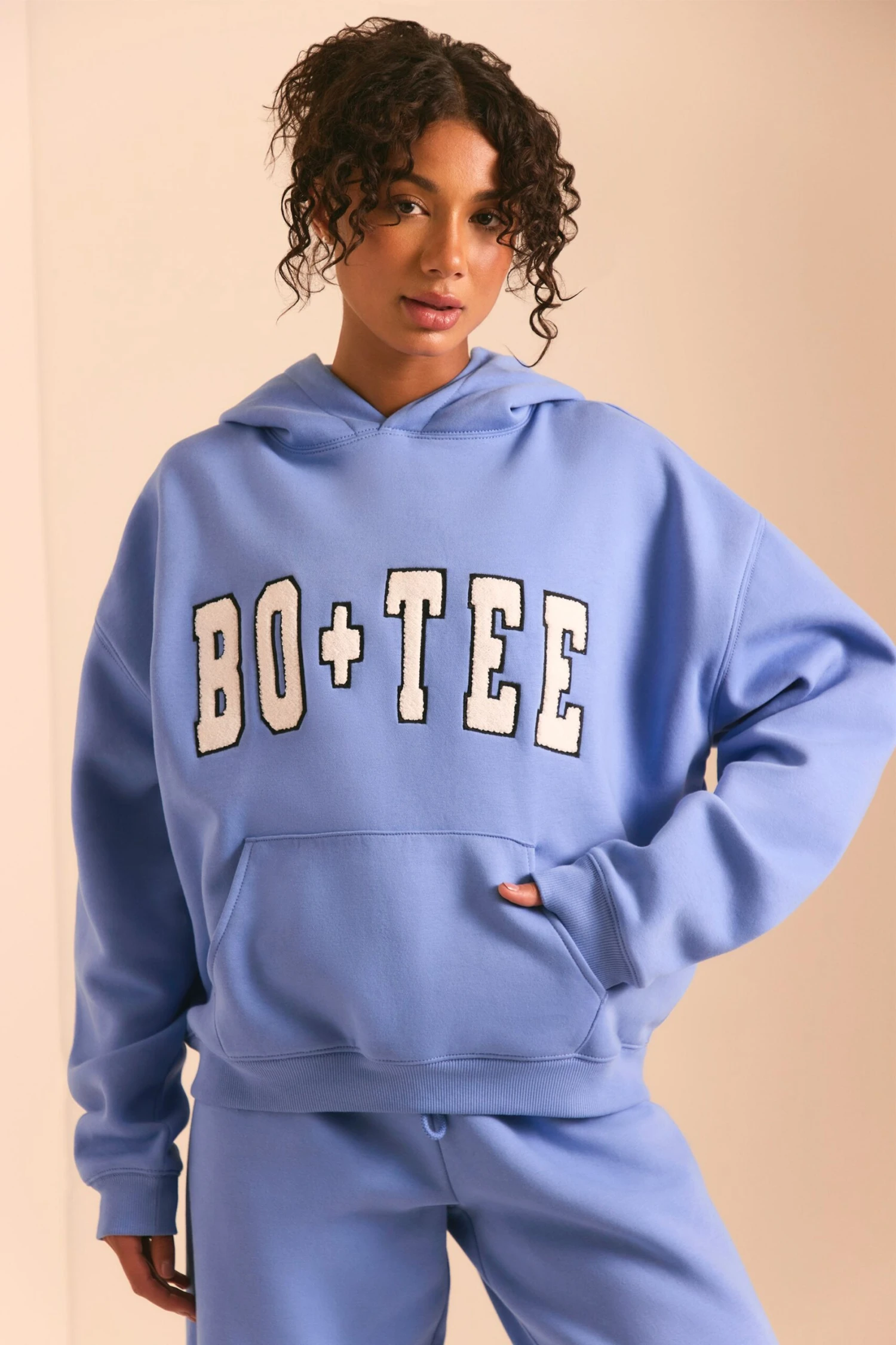 Off Duty - Oversized Hoodie In Cerulean Blue - Image 4