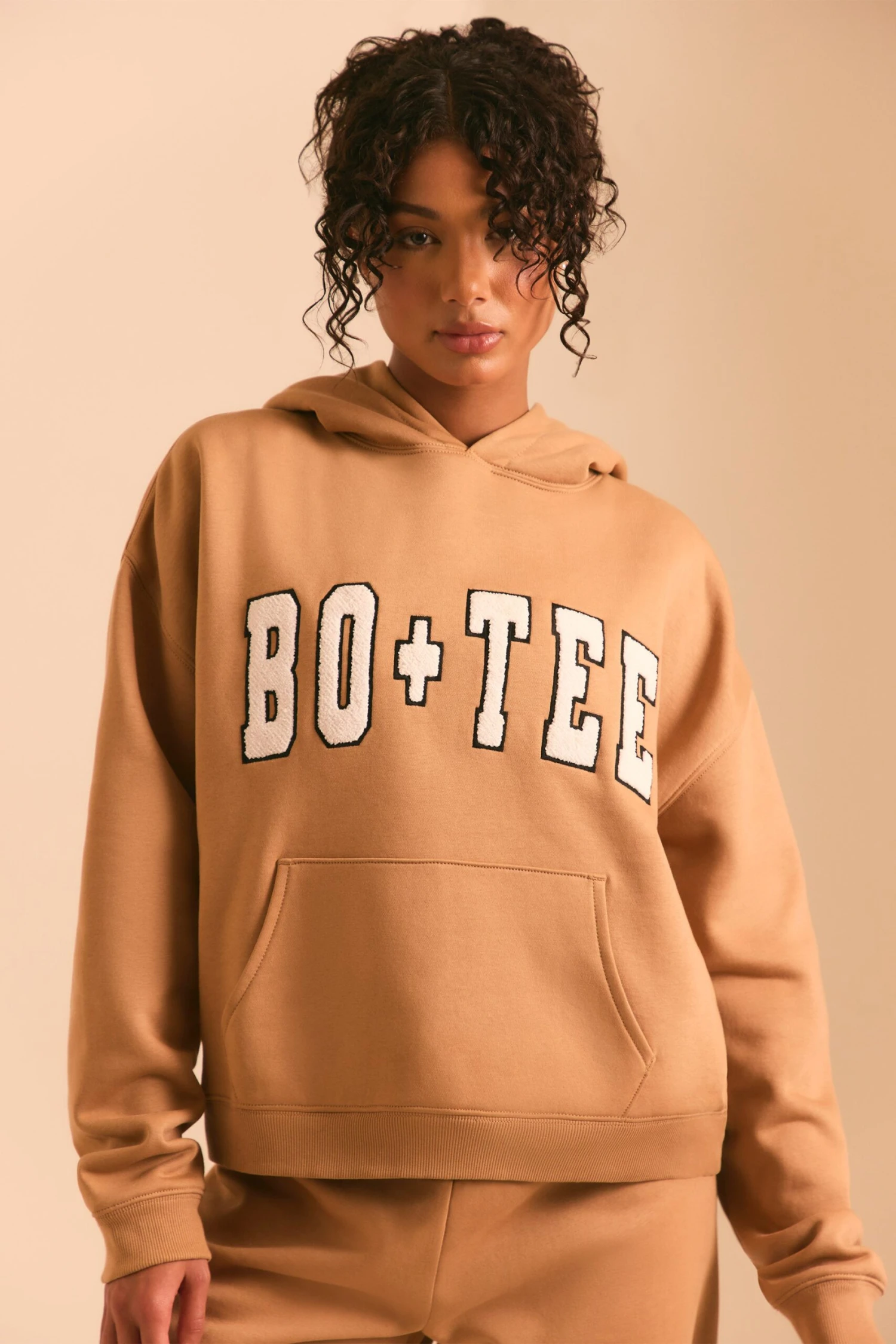 Off Duty - Oversized Hoodie In Chestnut Brown - Image 5