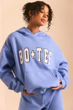Off Duty - Oversized Hoodie In Cerulean Blue
