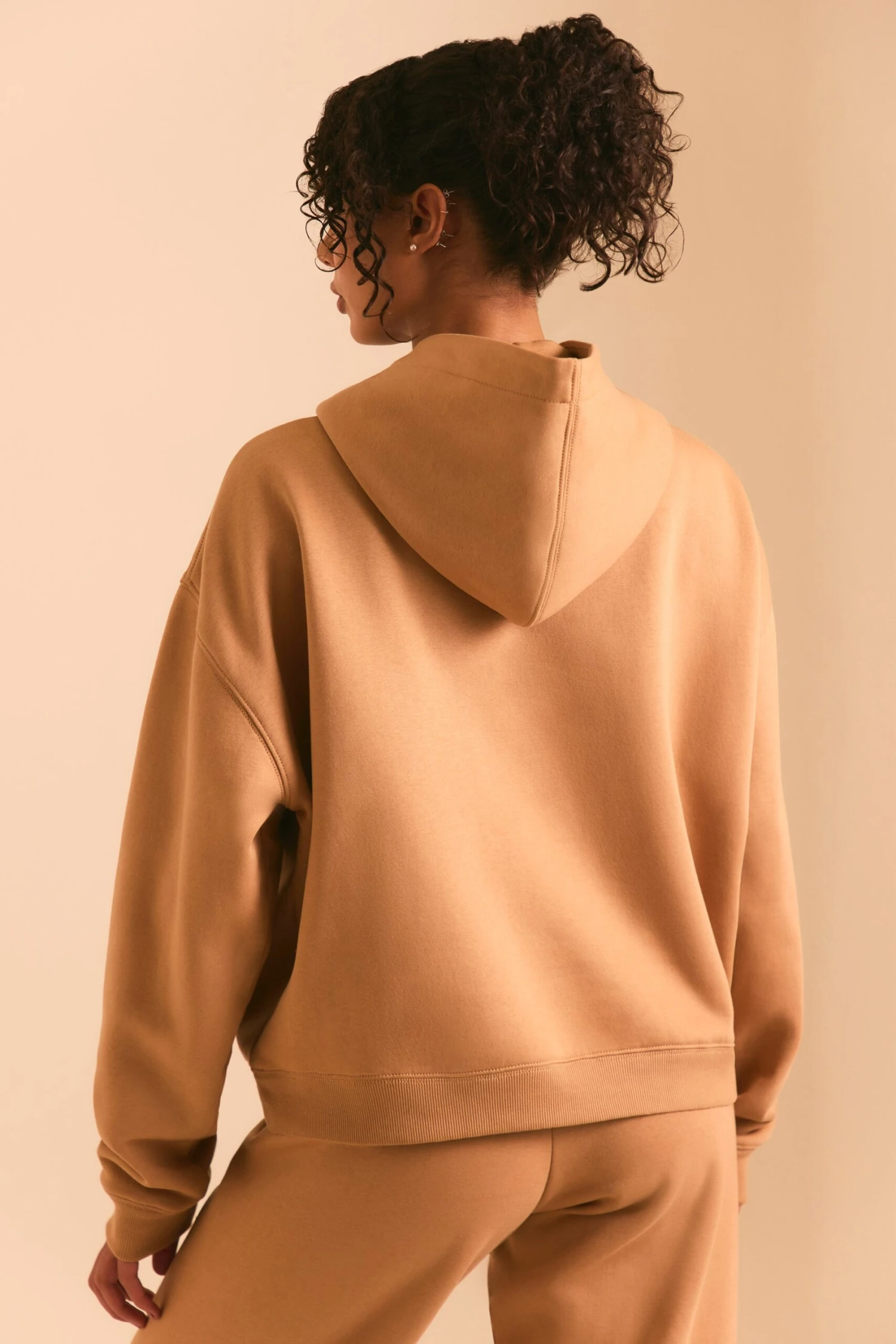 Off Duty - Oversized Hoodie In Chestnut Brown - Image 3