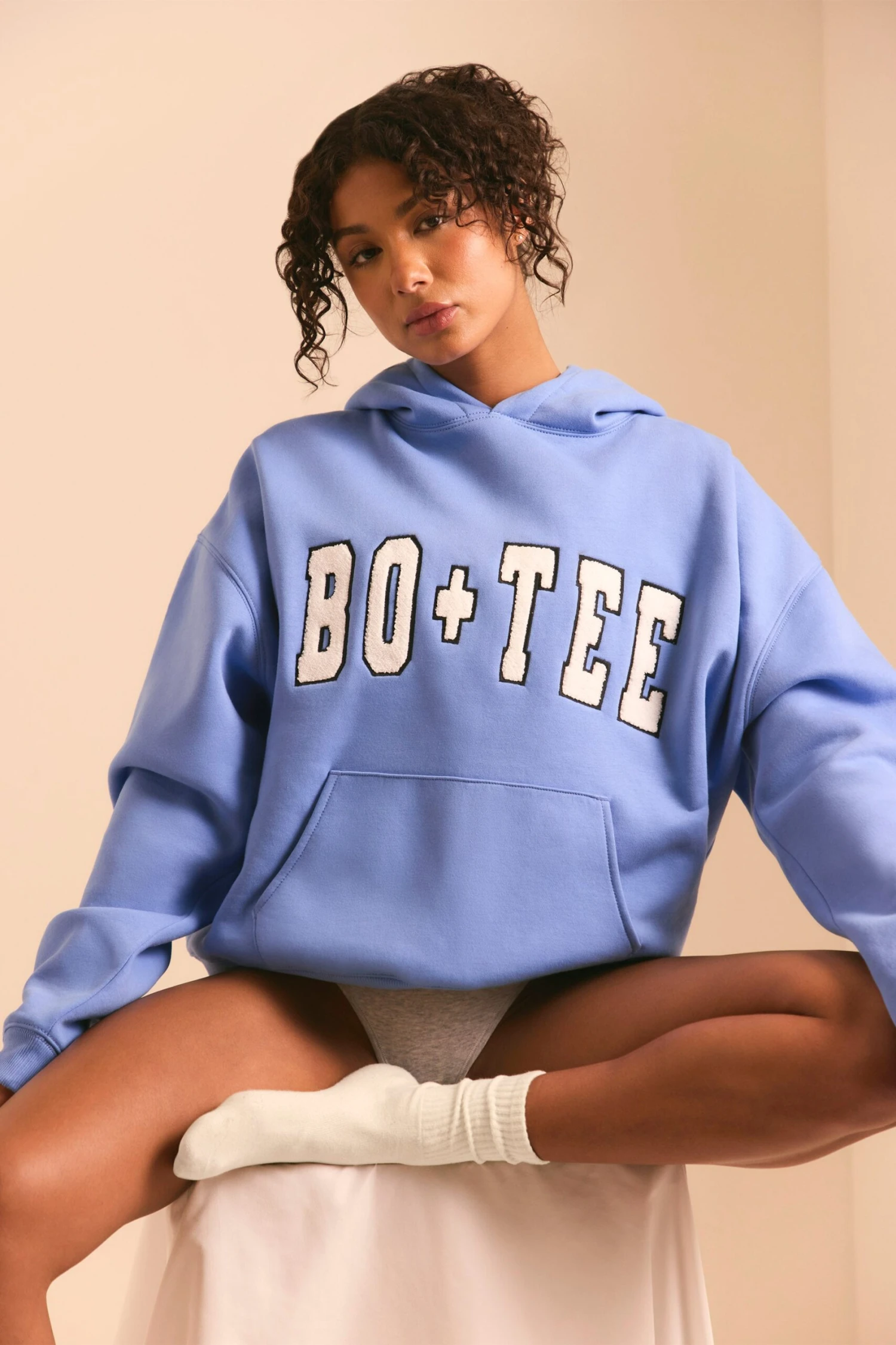 Off Duty - Oversized Hoodie In Cerulean Blue - Image 7