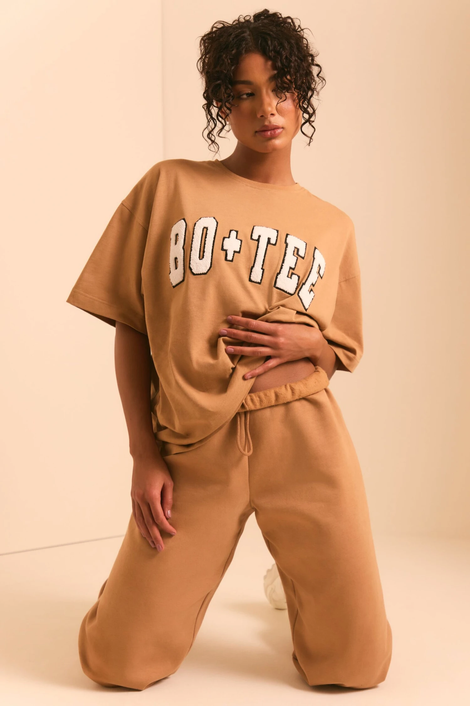 Pacific - Relaxed Fit Joggers In Chestnut Brown - Image 5