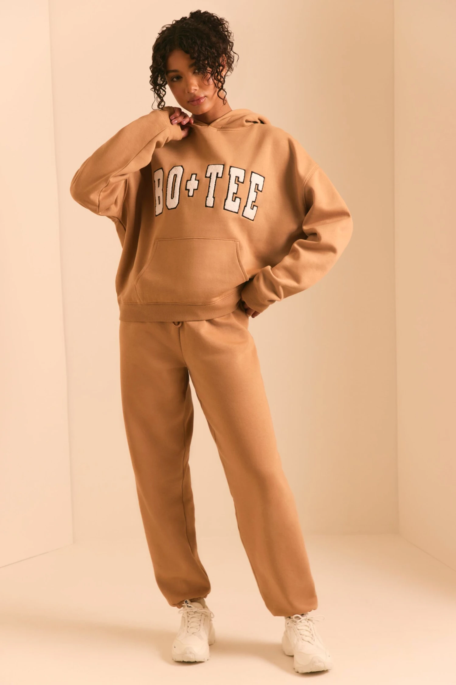 Pacific - Relaxed Fit Joggers In Chestnut Brown - Image 2