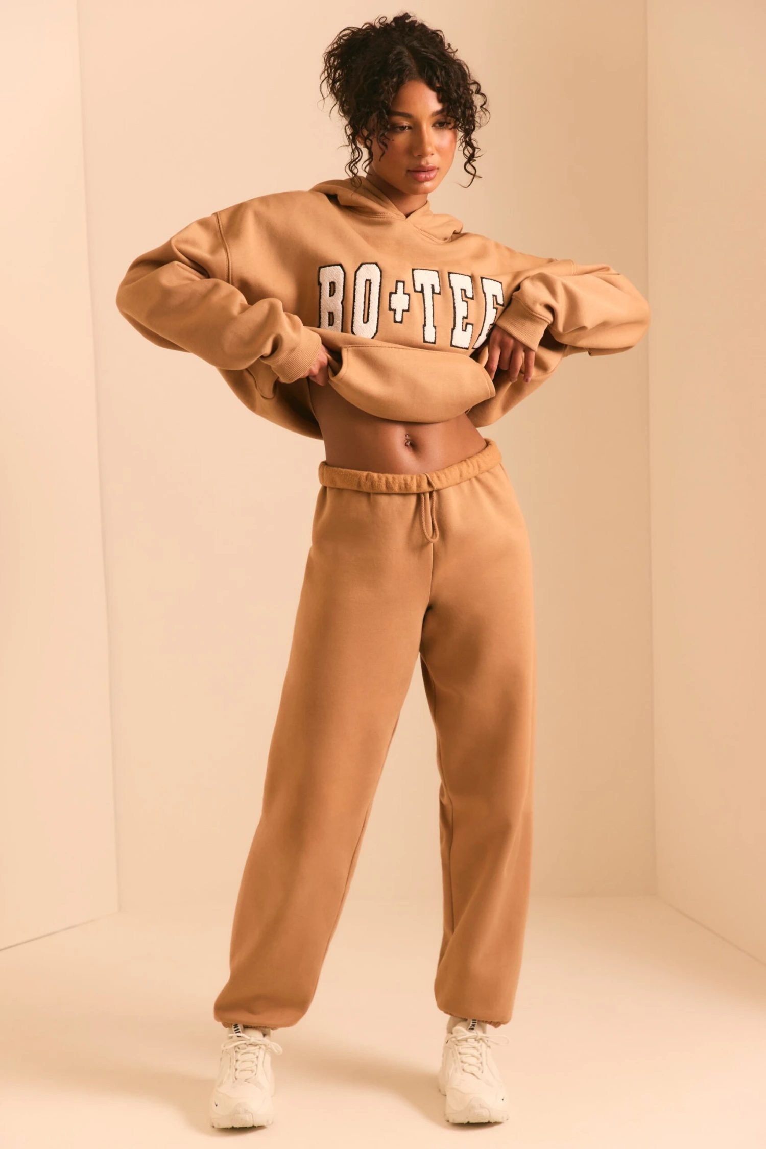 Pacific - Relaxed Fit Joggers In Chestnut Brown - Image 6