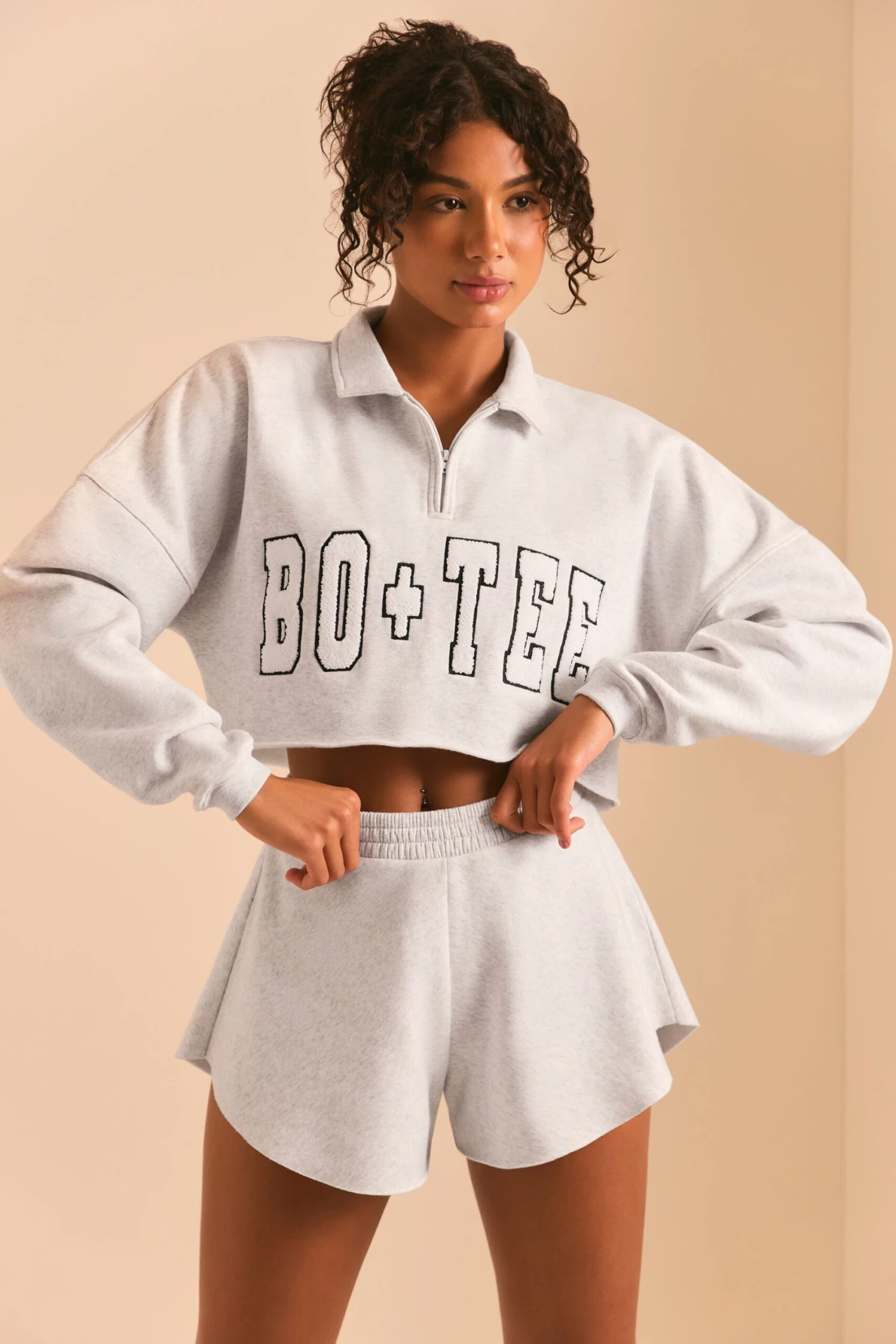Restore - Half Zip Sweater In Heather Grey - Image 6