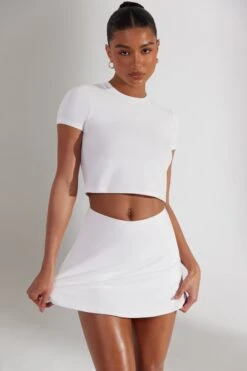 Foundation - A-Line Mini Skort In White