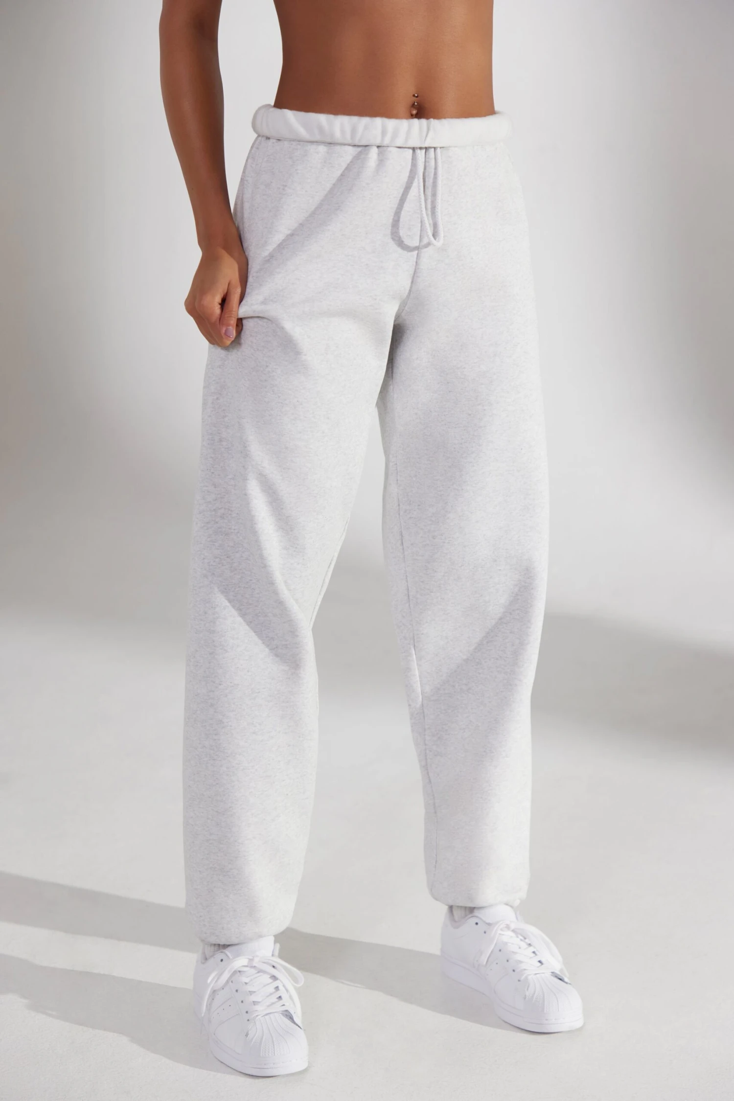 Prime - Oversized Joggers In Heather Grey - Image 2