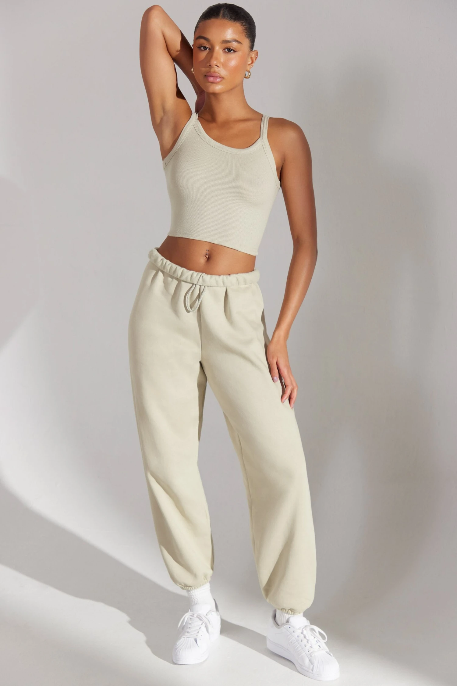 Prime - Oversized Joggers In Limestone - Image 8