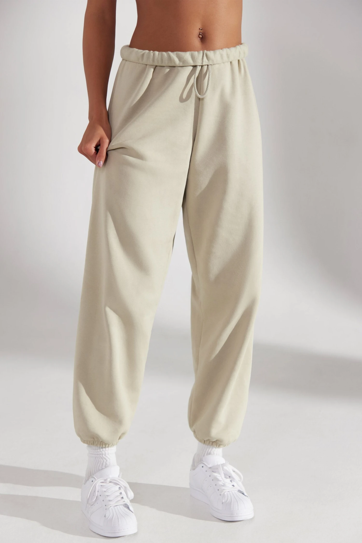 Prime - Oversized Joggers In Limestone - Image 2