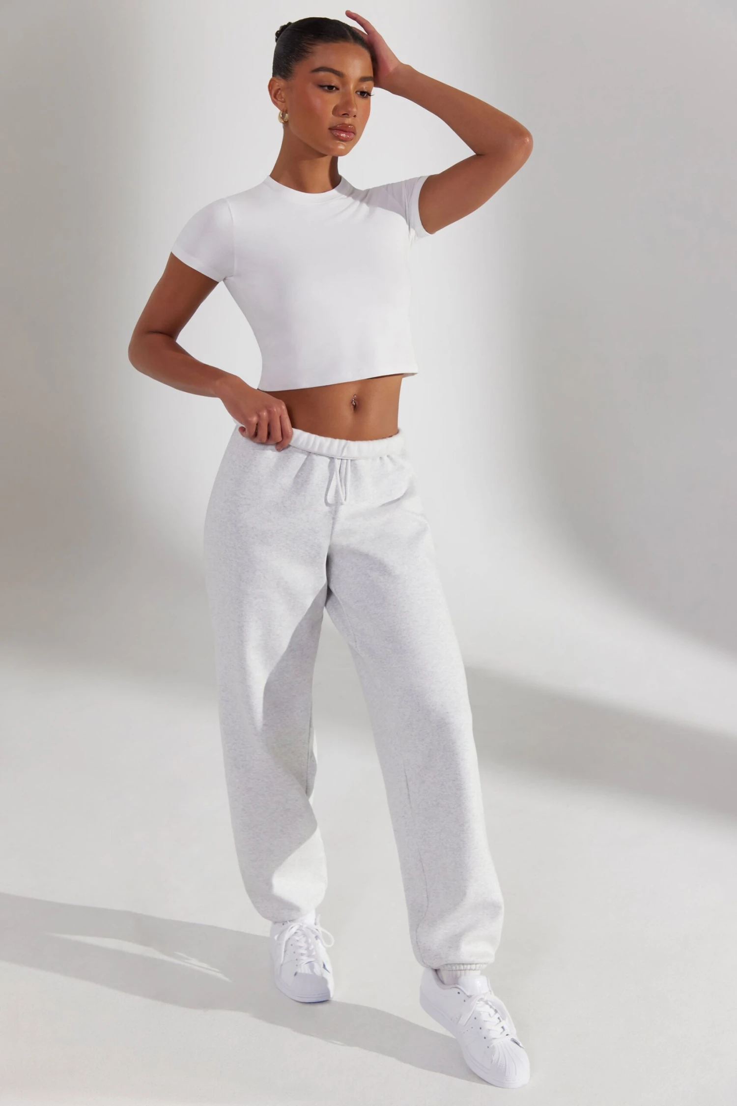 Prime - Oversized Joggers In Heather Grey - Image 5