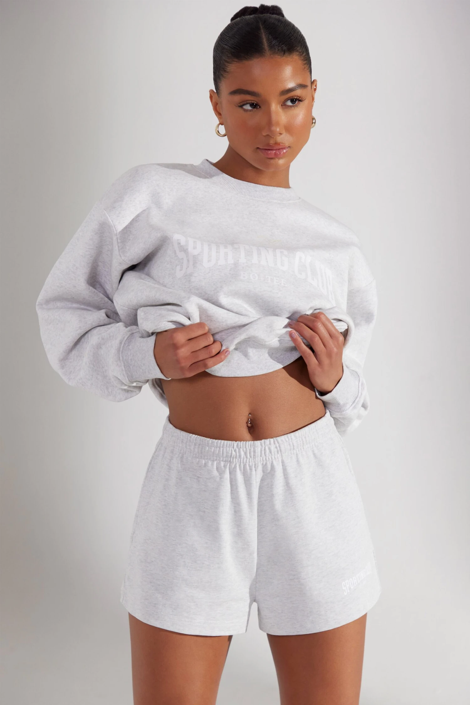 Groundwork - Sweat Shorts In Heather Grey