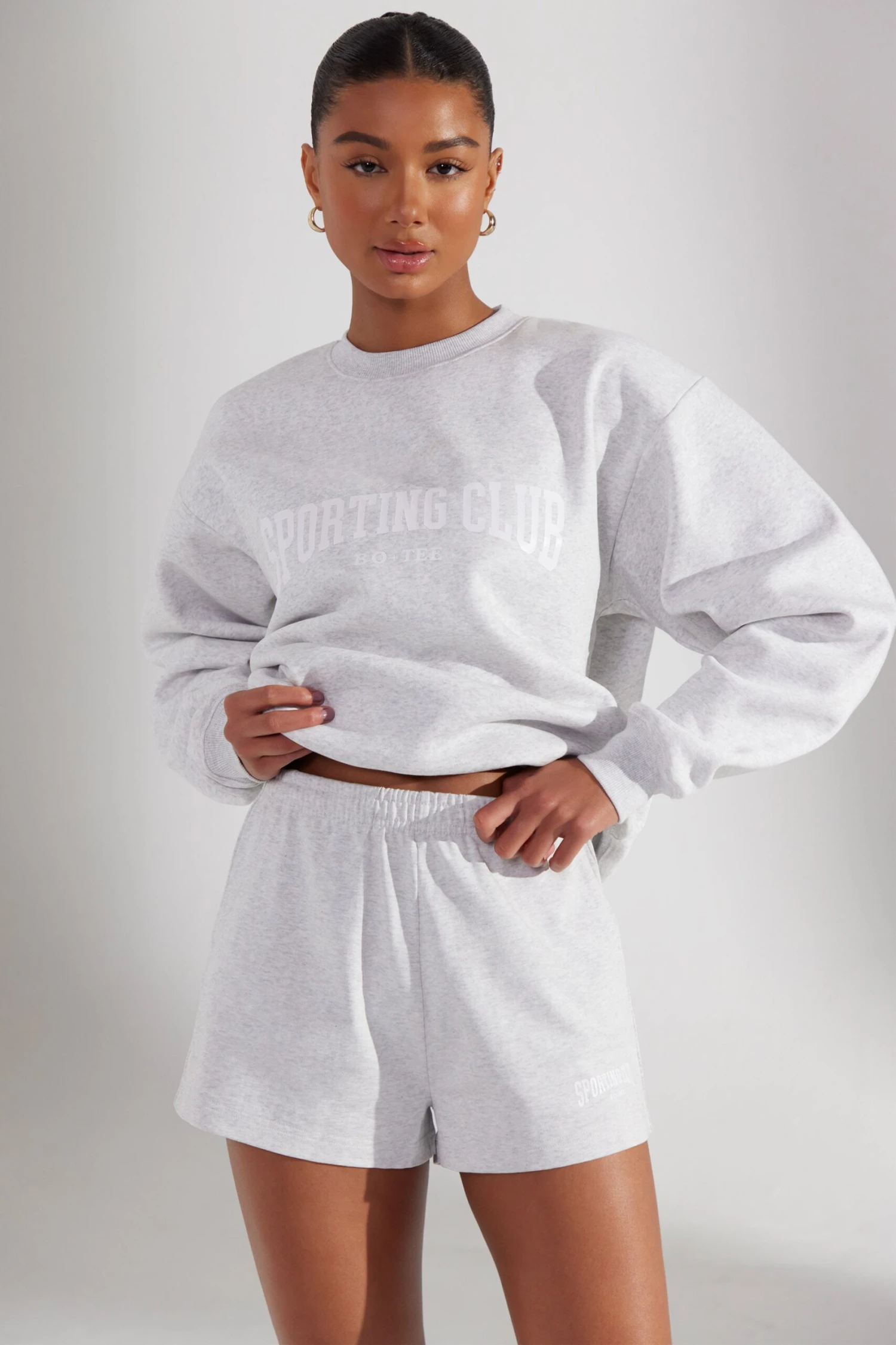 Groundwork - Sweat Shorts In Heather Grey - Image 6