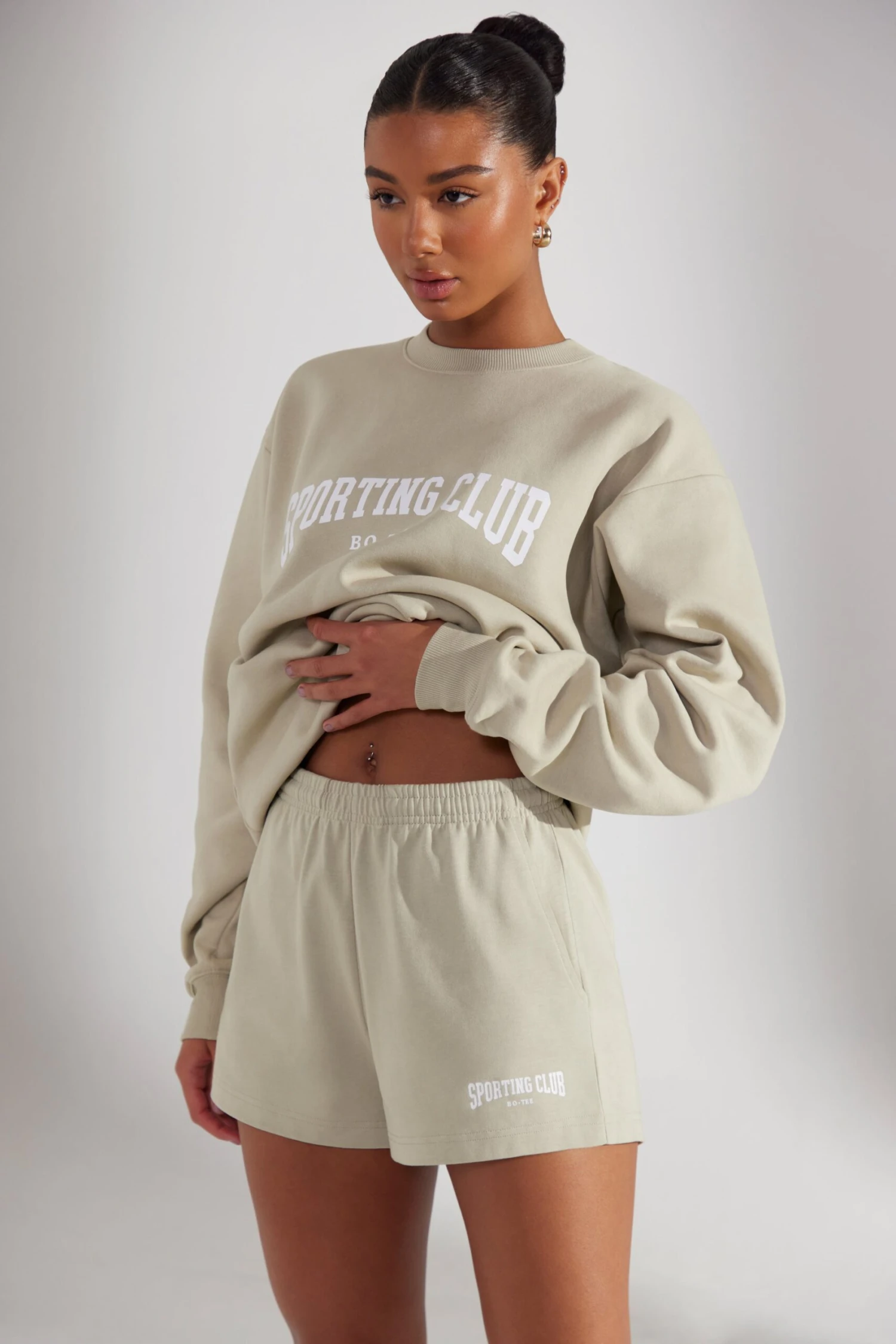 Groundwork - Sweat Shorts In Limestone - Image 6