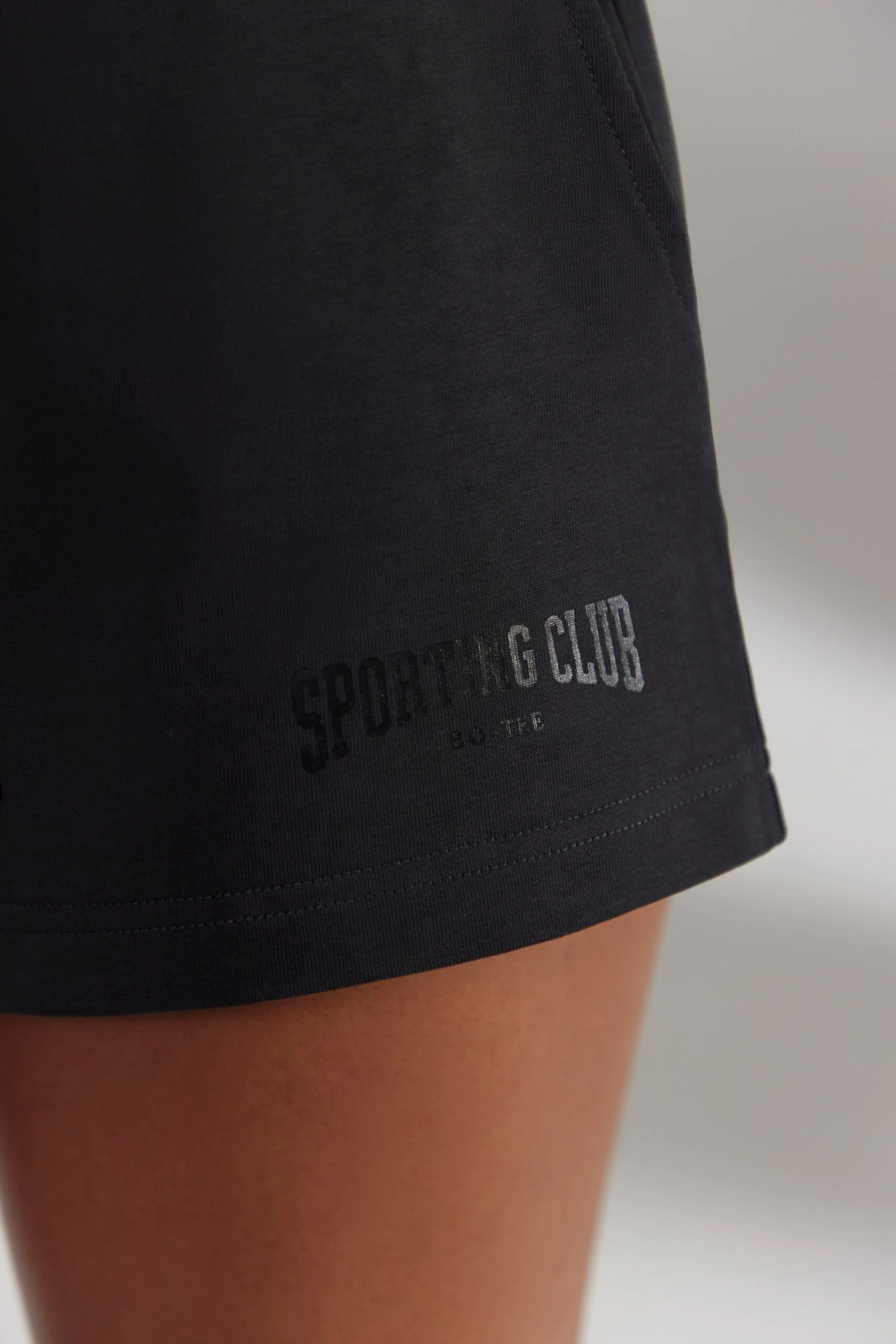Groundwork - Sweat Shorts In Washed Black - Image 4