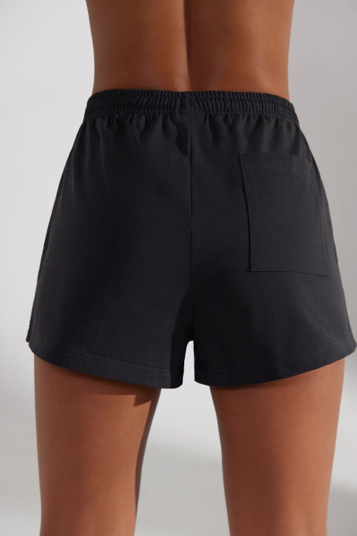 Groundwork - Sweat Shorts In Washed Black - Image 3