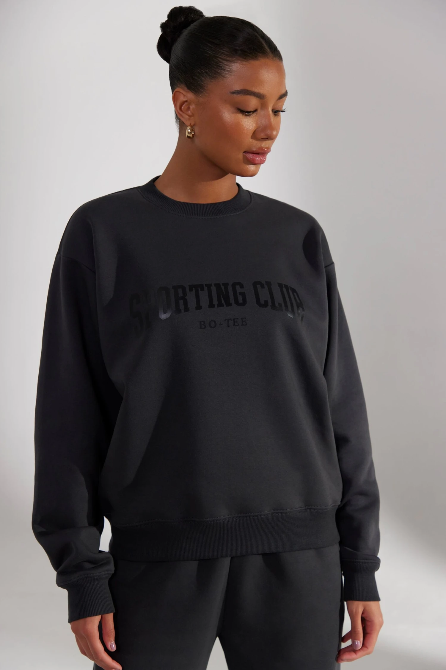 Origin - Oversized Sweatshirt In Washed Black - Image 7