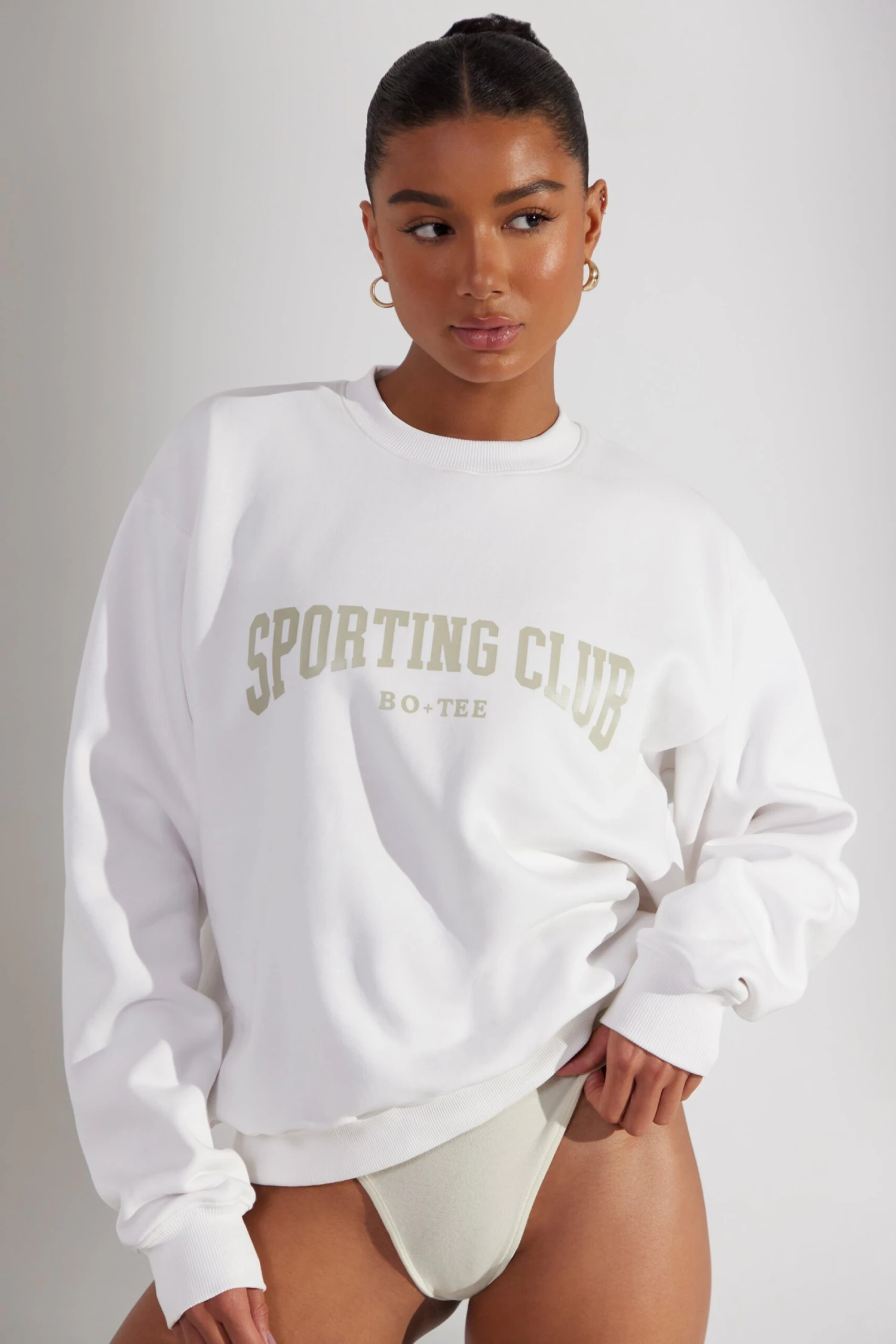Origin - Oversized Sweatshirt In White