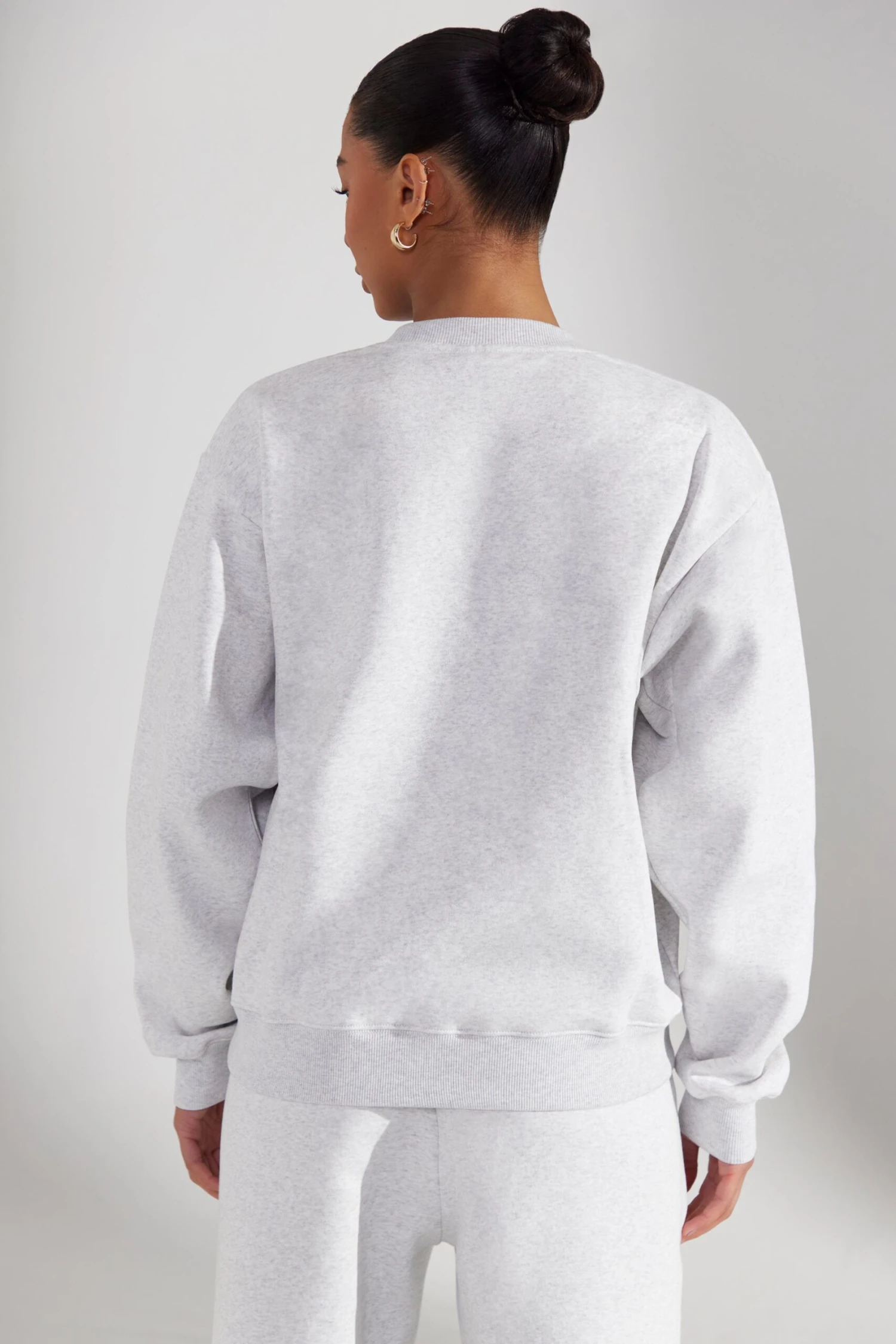 Origin - Oversized Sweatshirt In Heather Grey - Image 3
