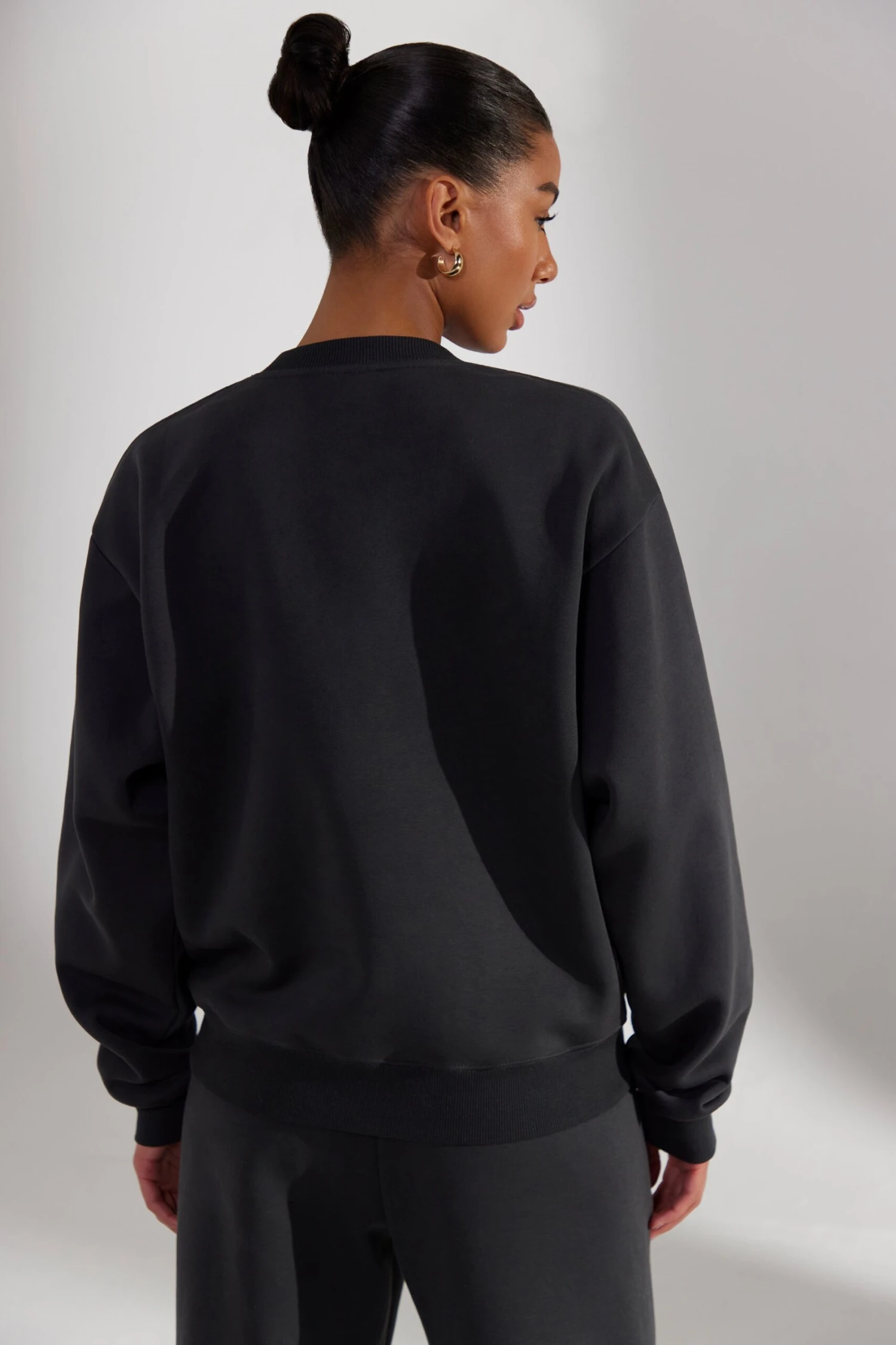 Origin - Oversized Sweatshirt In Washed Black - Image 3