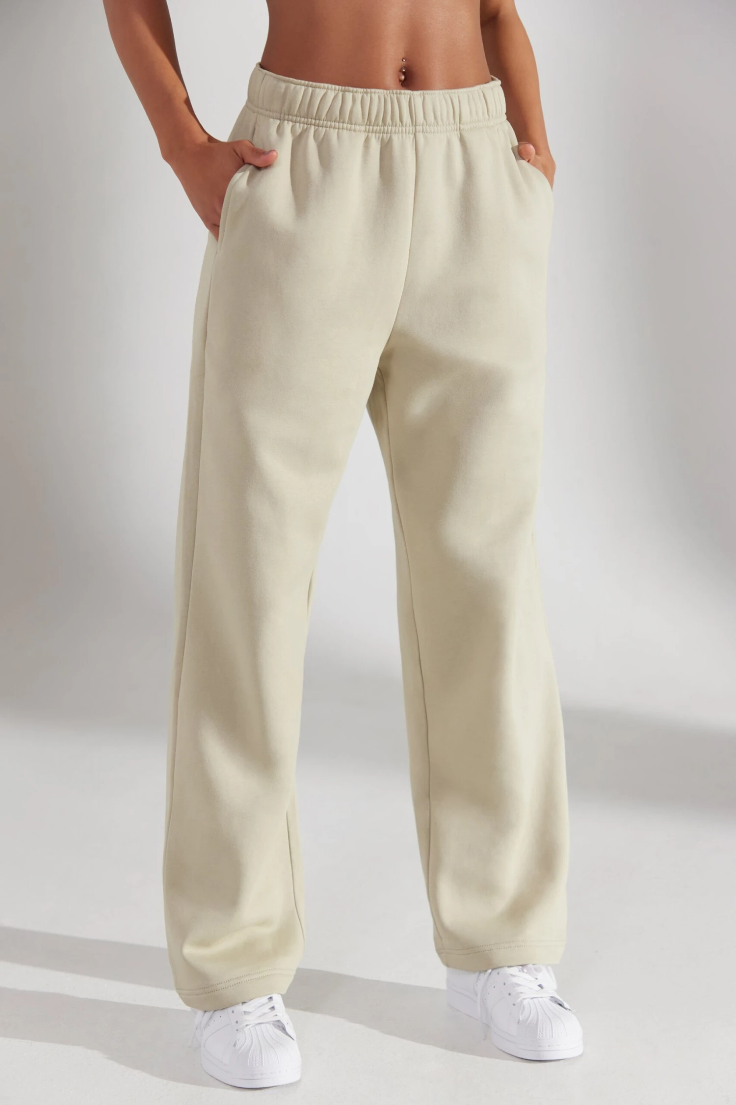 Principal - Wide Leg Joggers In Limestone - Image 5