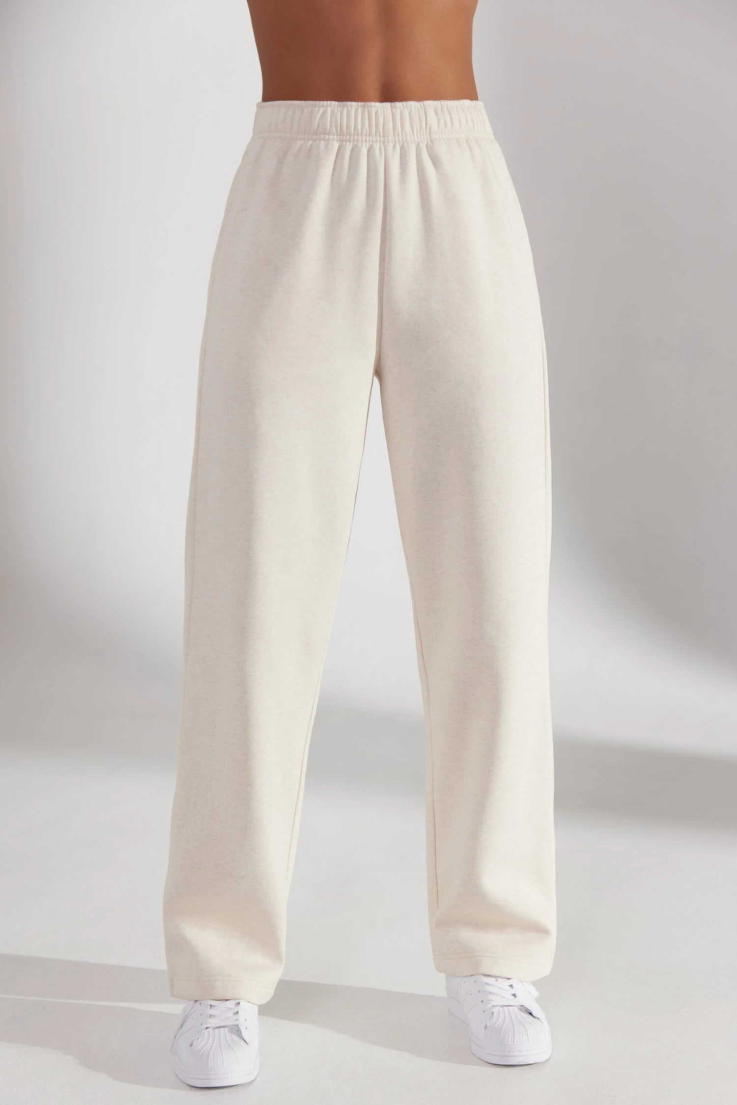 Principal - Wide Leg Joggers In Heather Oat - Image 5