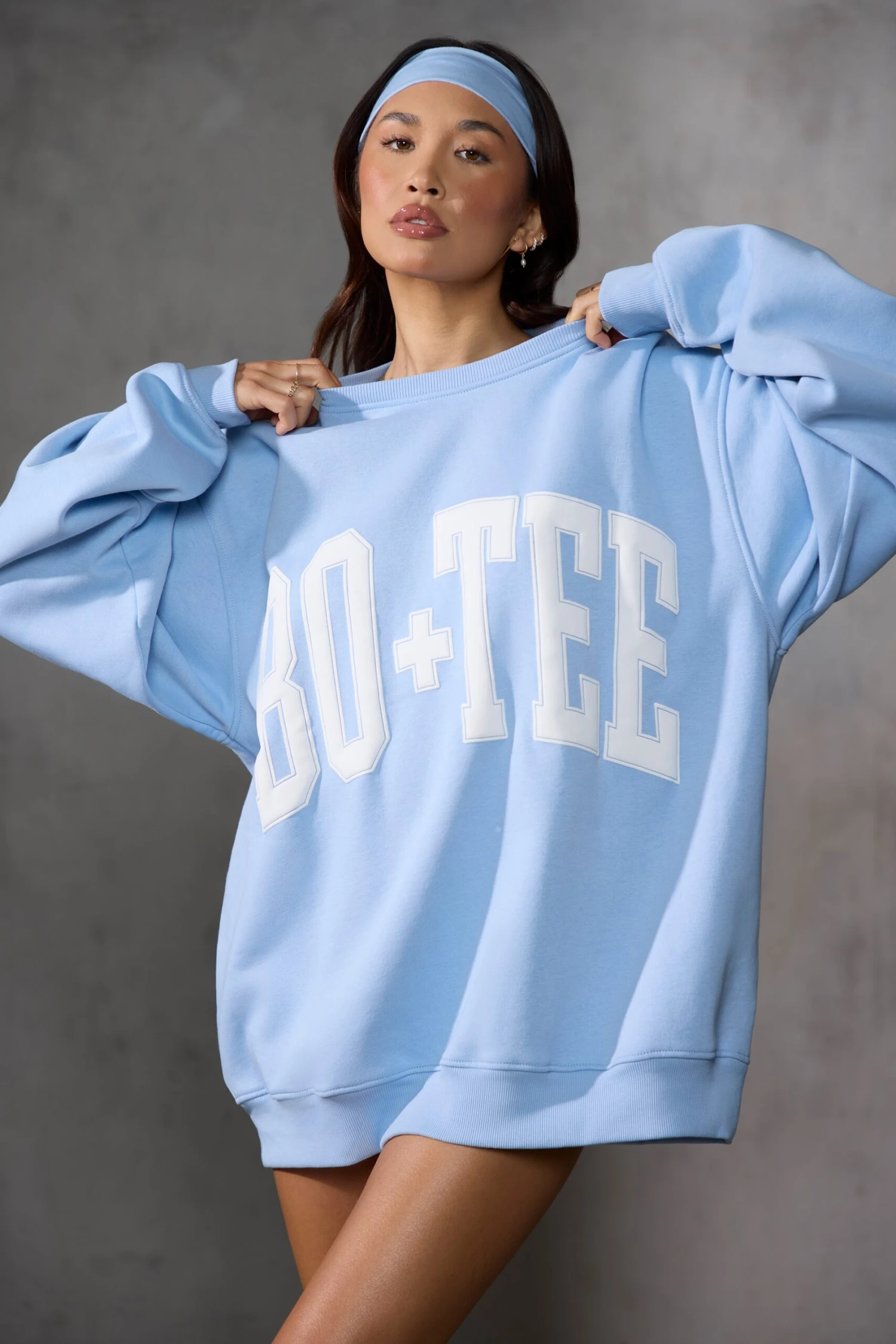 New Staples - Oversized Sweatshirt In Sky Blue - Image 5