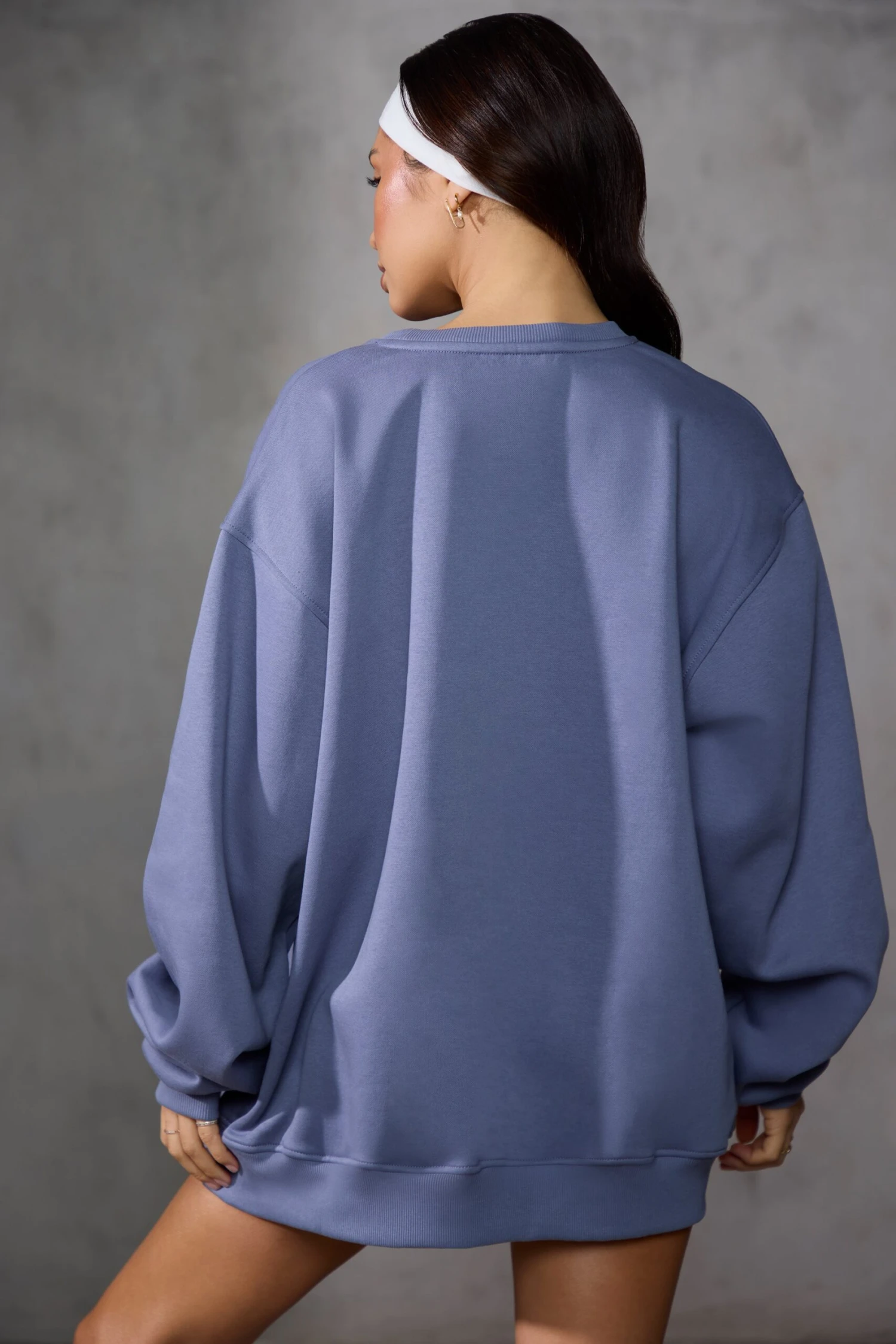 New Staples - Oversized Sweatshirt In Slate Blue - Image 3