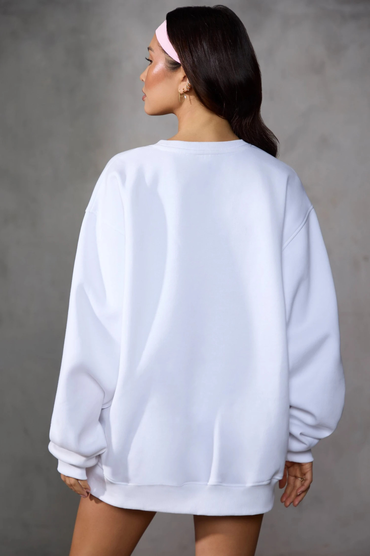 New Staples - Oversized Sweatshirt In Baby Pink Print - Image 3