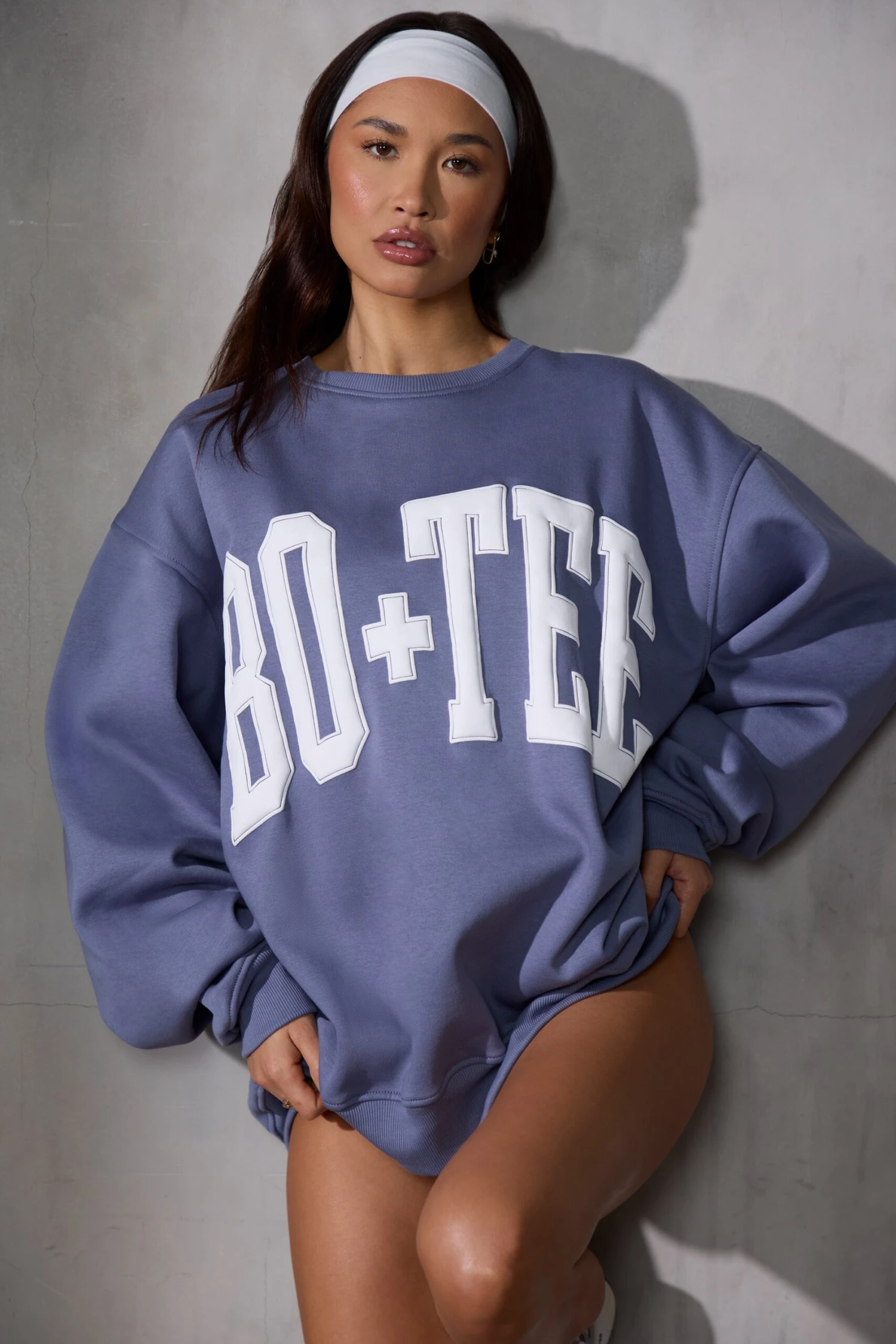 New Staples - Oversized Sweatshirt In Slate Blue - Image 5