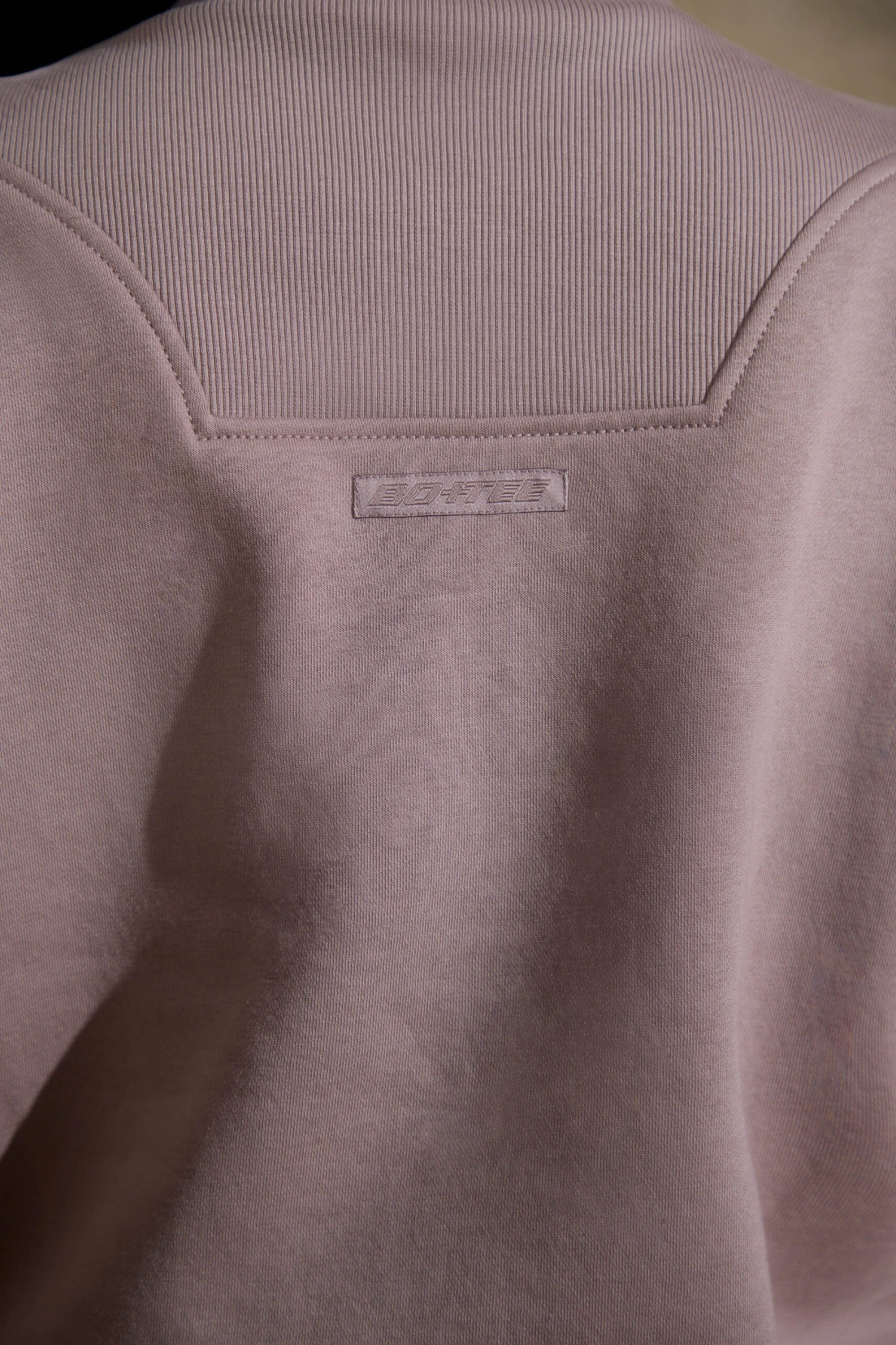 Comfort Zone - Oversized Half Zip Sweatshirt In Brown - Image 6