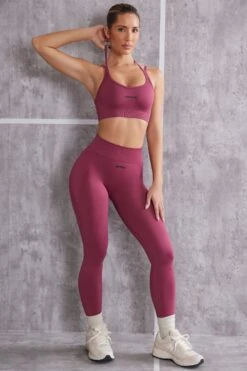 Superset - High Waist Seamless Leggings In Dark Rose
