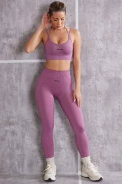 Superset - High Waist Seamless Leggings In Mauve