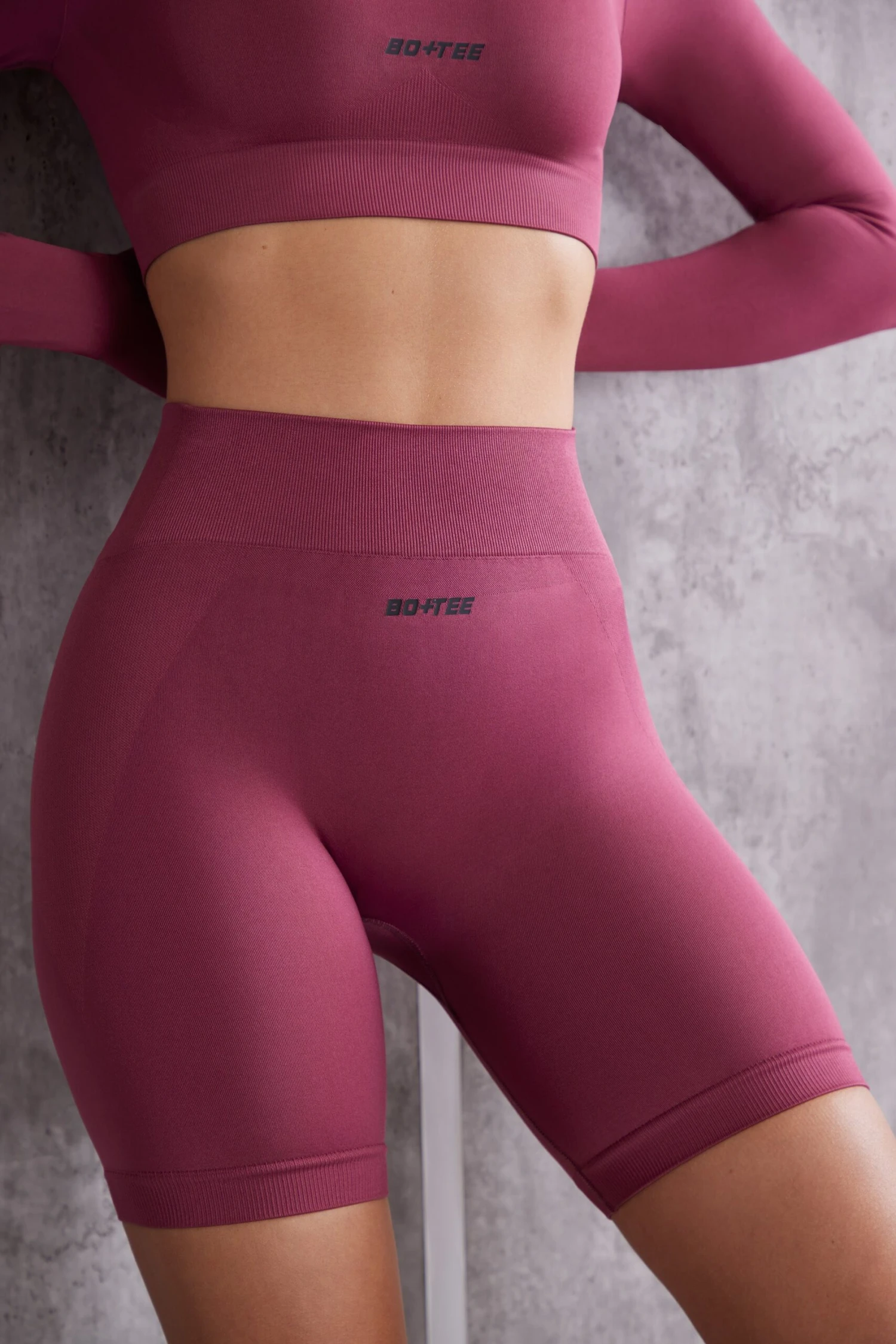 Change The Game - Biker Shorts In Dark Rose - Image 4