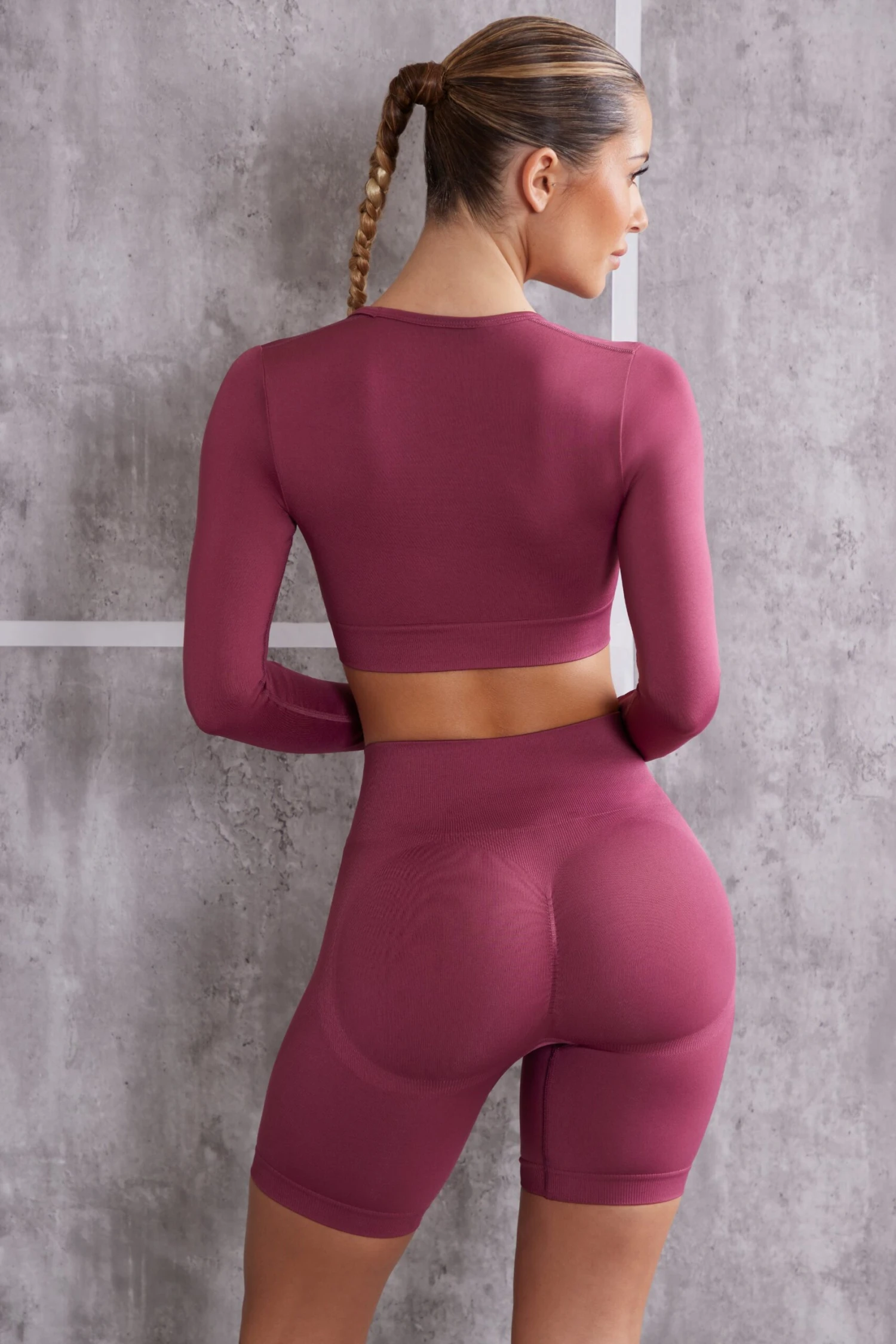 Change The Game - Biker Shorts In Dark Rose - Image 2