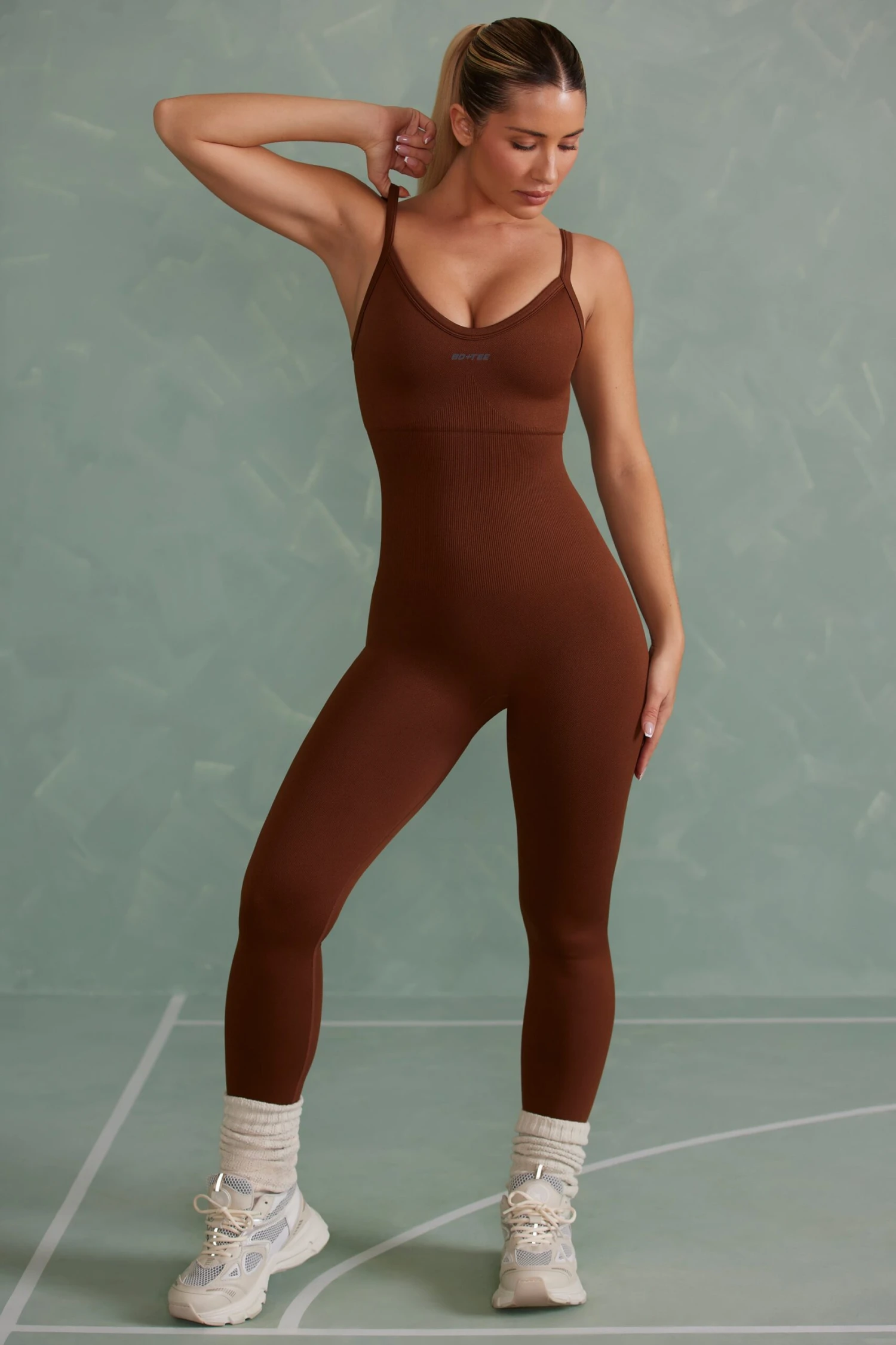 Intensity - Super Sculpt Jumpsuit In Copper Brown - Image 4