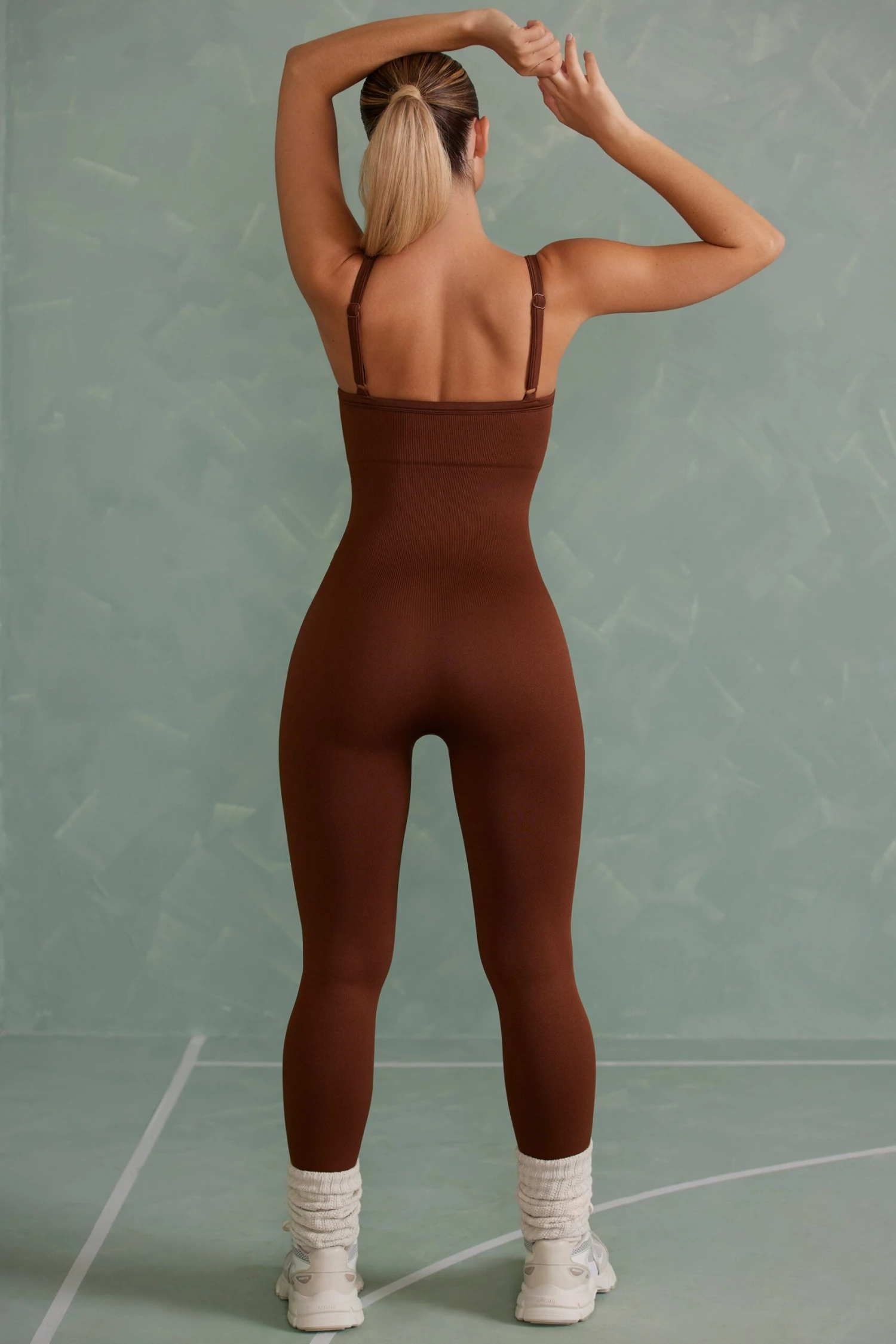 Intensity - Super Sculpt Jumpsuit In Copper Brown - Image 3