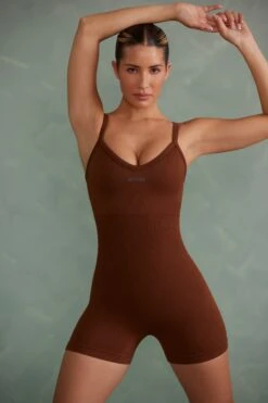 Form - Super Sculpt Unitard In Copper Brown